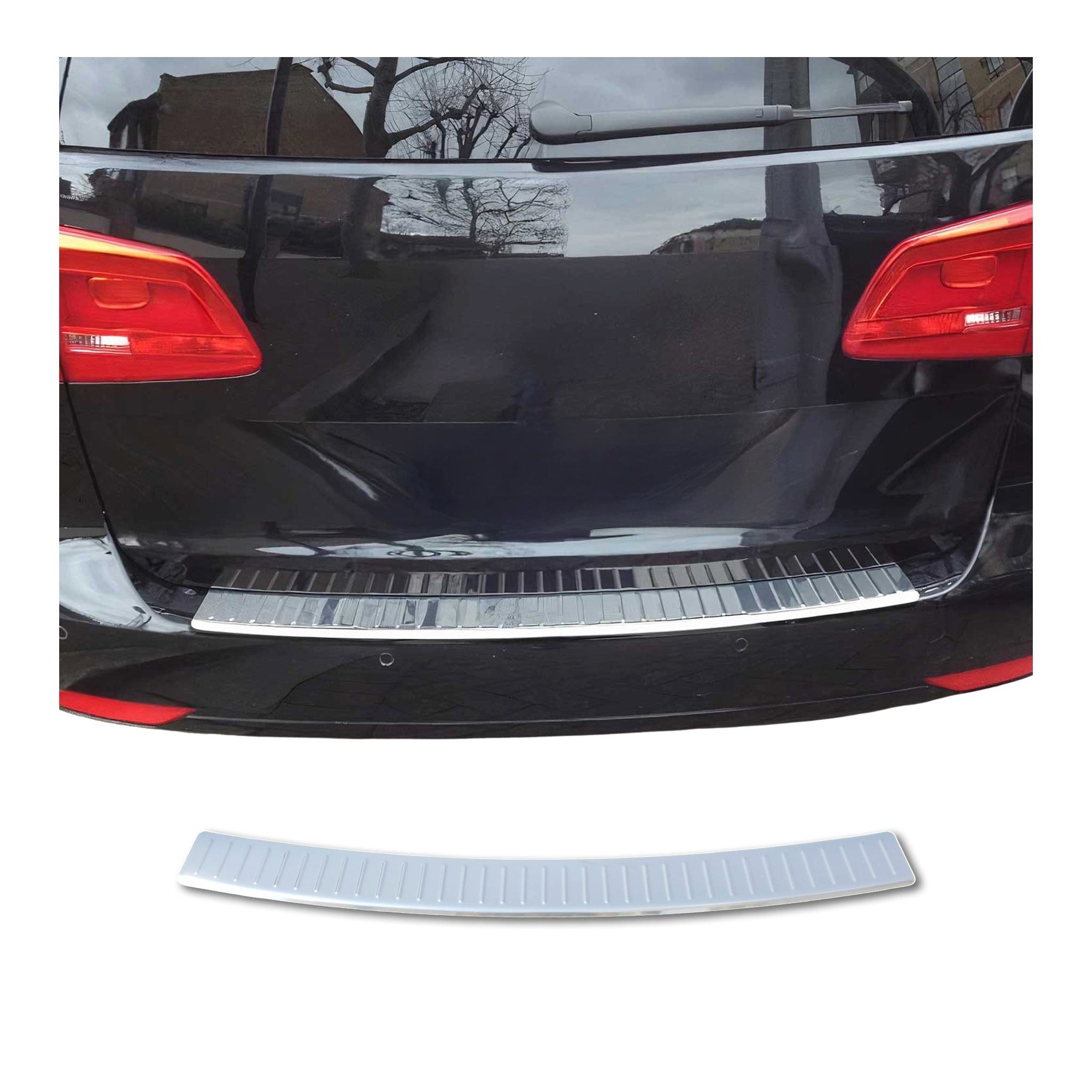 OMAC Ladekantenschutz für VW Touran 2010-2015 Chrom Silber, Zubehör für VW Touran 2010-2015, Langlebig,Einfache Reinigung,Einfache Installation,Rostbeständig