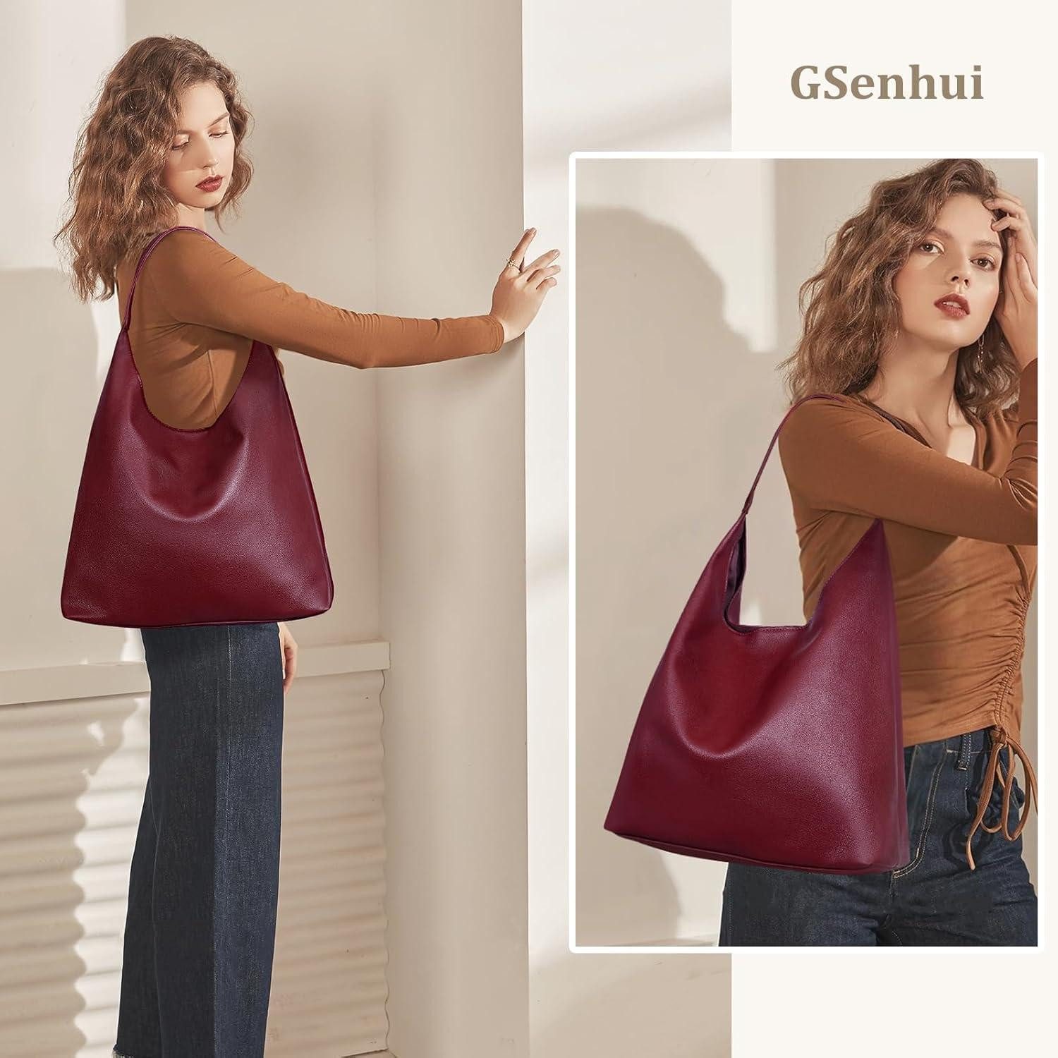LuxusKollektion Hobo Wildleder Tote Bag Groß Shopper Damen Handtasche Hobo Uni Slouchy