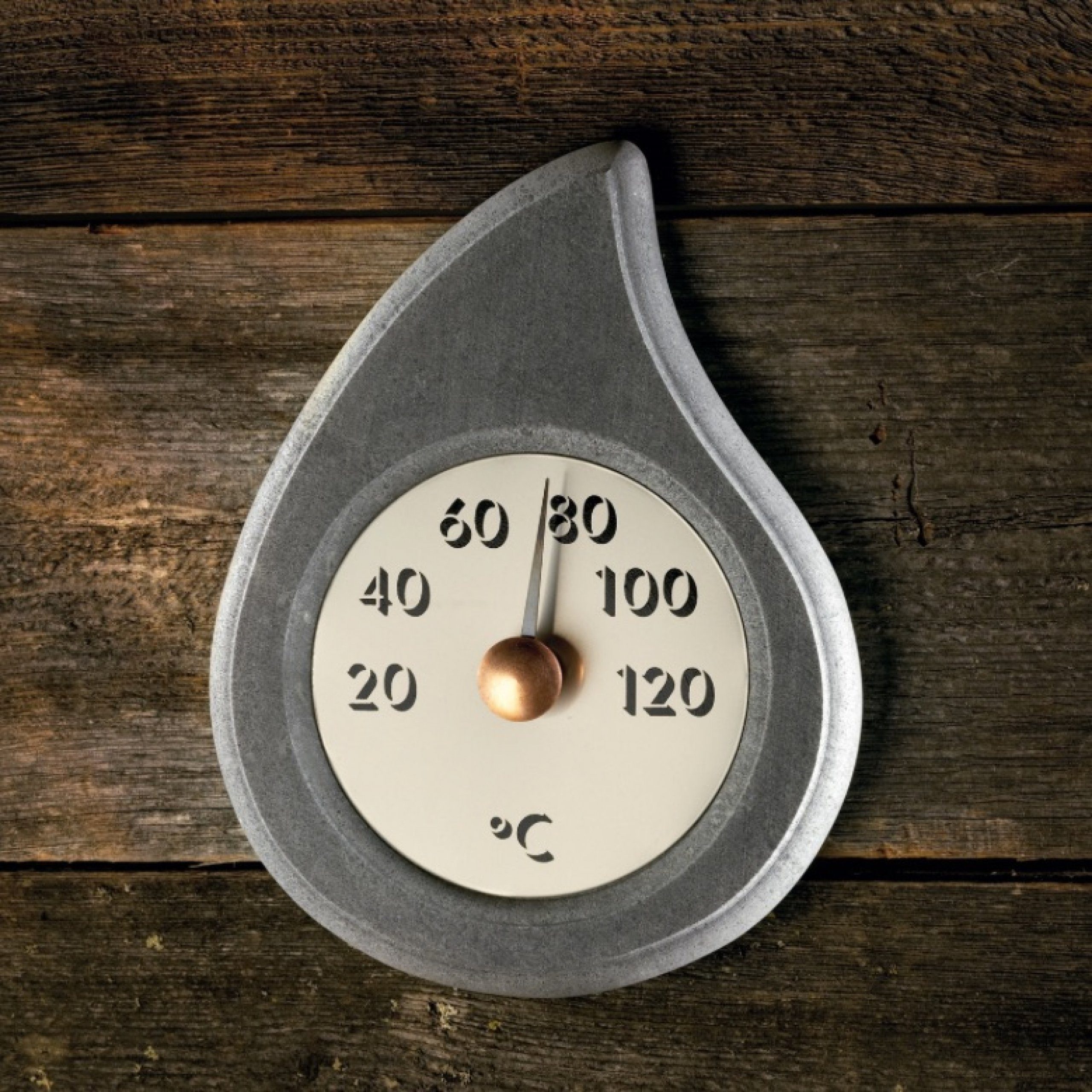 HUKKA Design Sauna-Sanduhr Hukka Design Pisarainen Thermometer aus Speckstein Saunathermometer