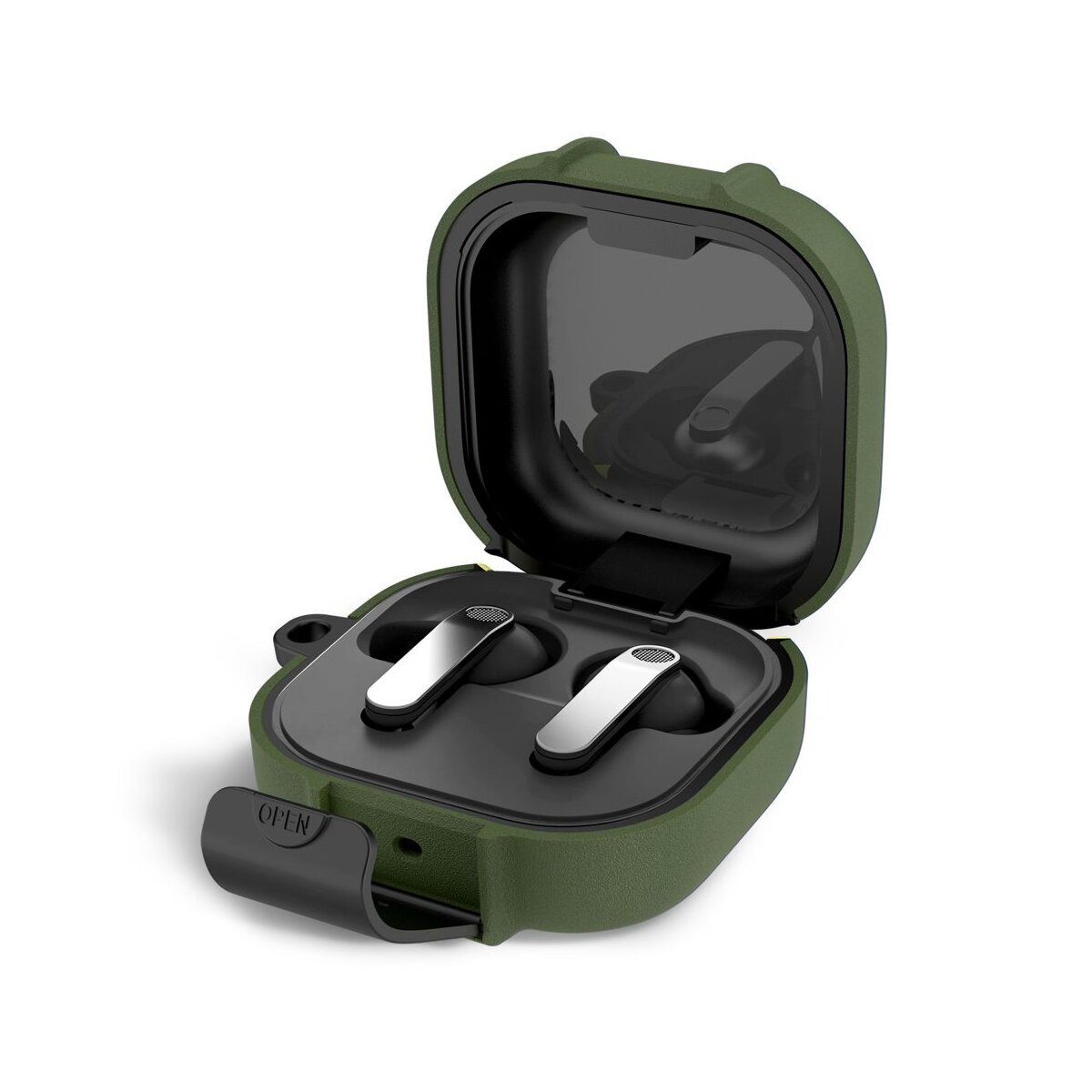 TECH PROTECT Kopfhörer-Schutzhülle Tech-Protect Slim Hook Case Galaxy Buds 4 / 4 Pro Grün