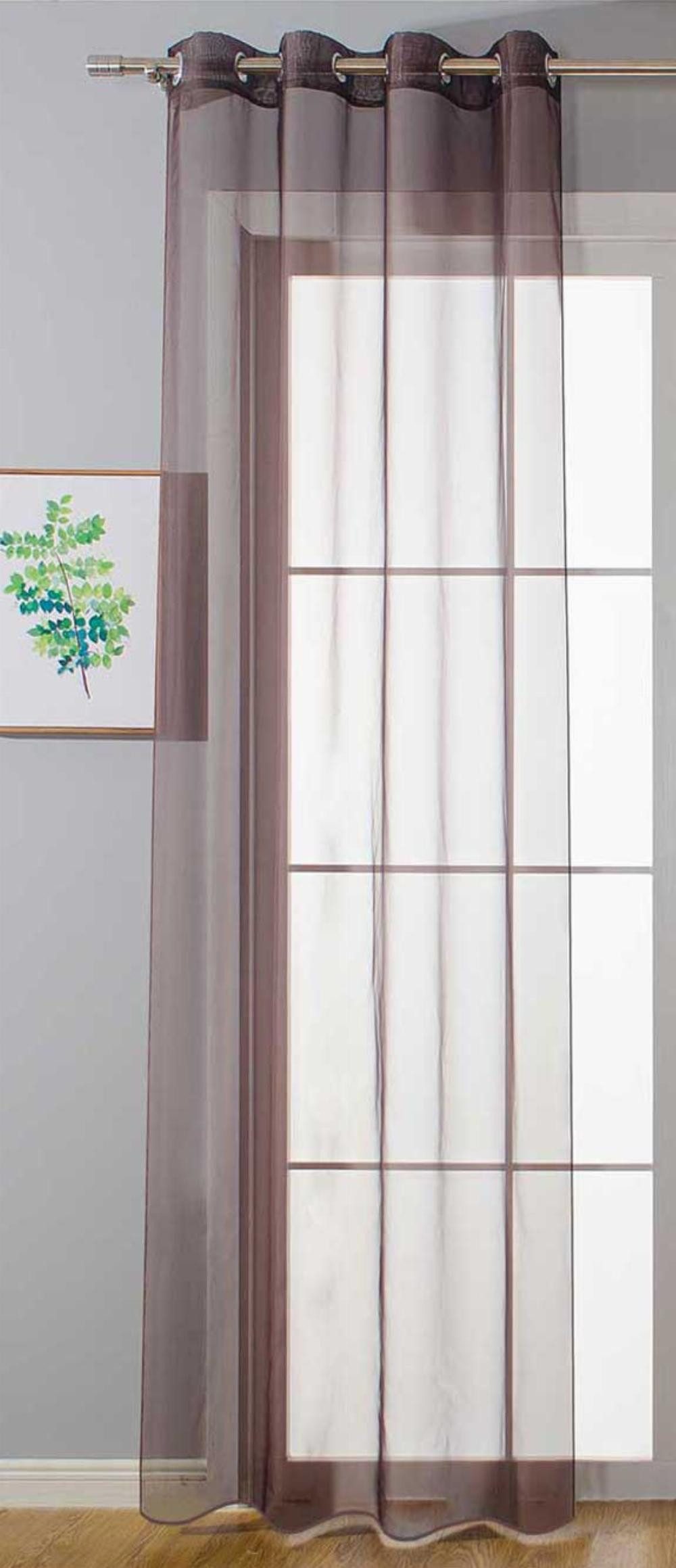 Gardinenbox Gardine, Ösen (1 St), transparent, günstig online kaufen