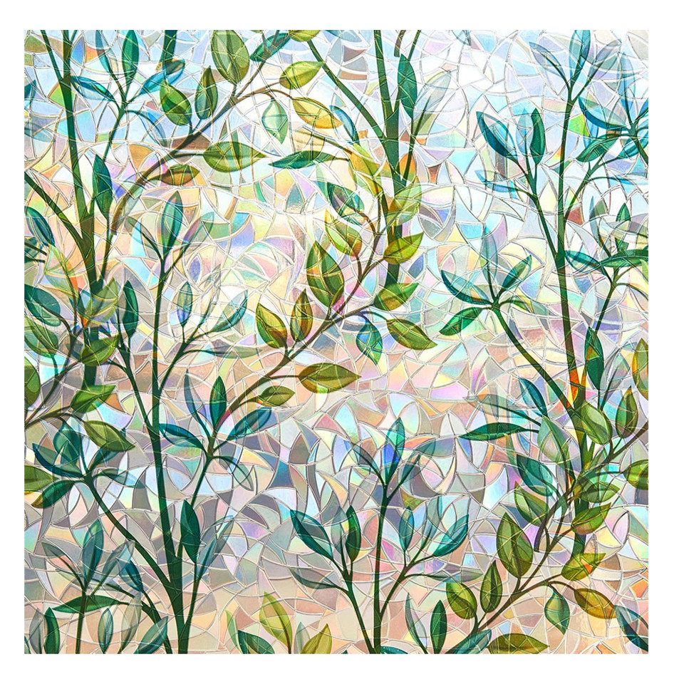 Coonoor Fensterfolie Sichtschutzfolie für Fenster, Fensterfolie 3D, ohne Kl günstig online kaufen