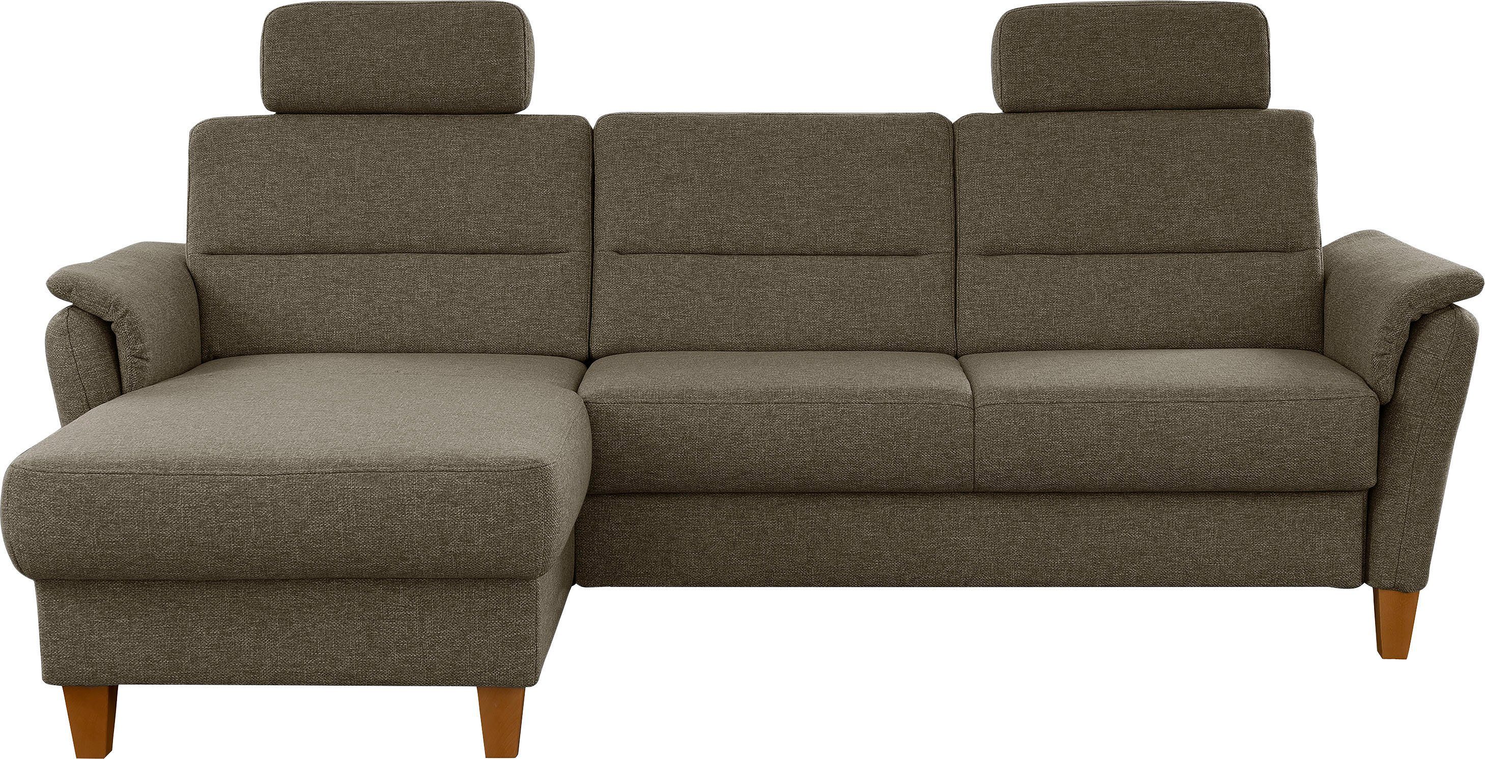 Home affaire Ecksofa Palmera L-Form, Federkern, günstig online kaufen