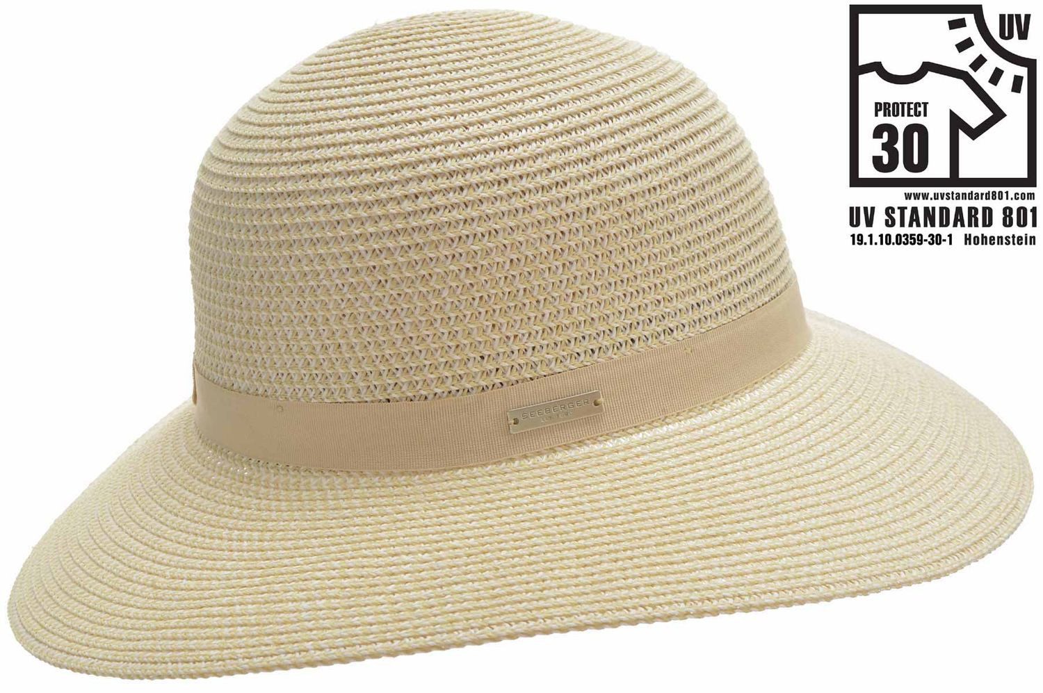 Seeberger Strohhut knautschbarer Borten-Sommerhut Flapper mit günstig online kaufen