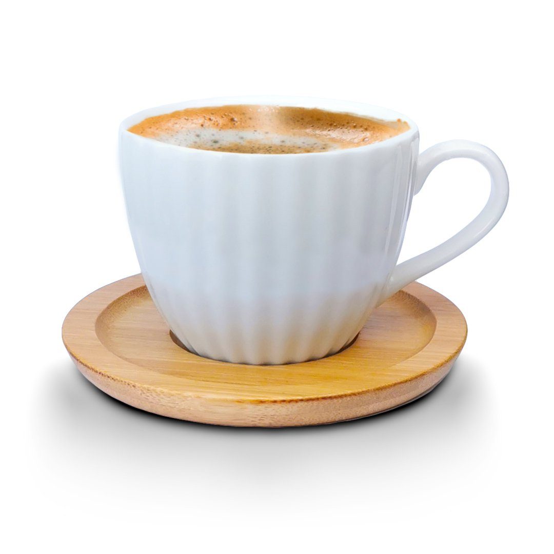 Melody Tasse Porzellan Tassen mit 12-Teilig, Set mit Untertassen Porzellan, Mod1 Kaffeeservice Teeservice 6er-Set, Untertassen Espressotassen