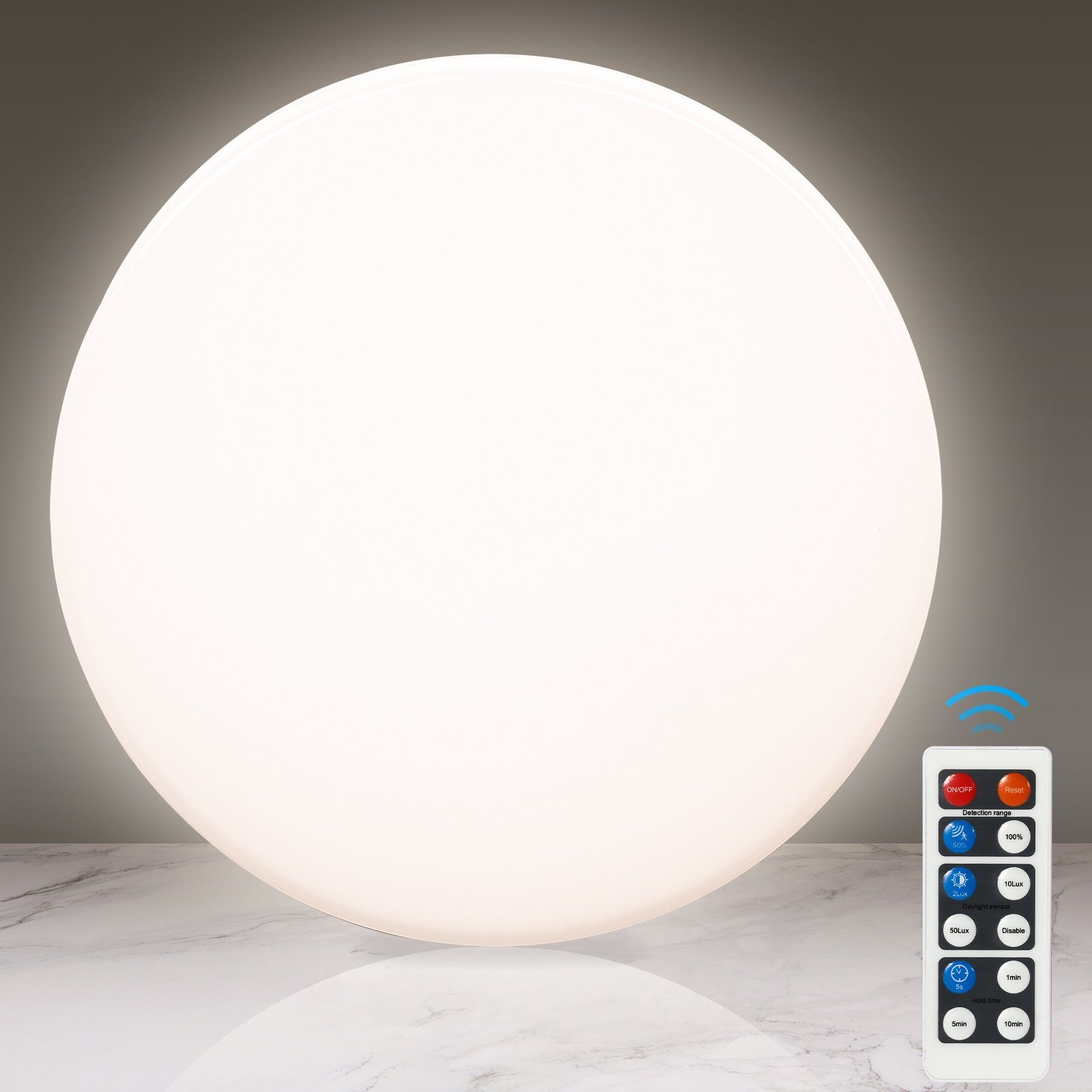 Gimisgu LED Deckenleuchte LED Deckenleuchte Deckenlampe Badleuchte 18W Neutral weiß 18W Neutralweiß