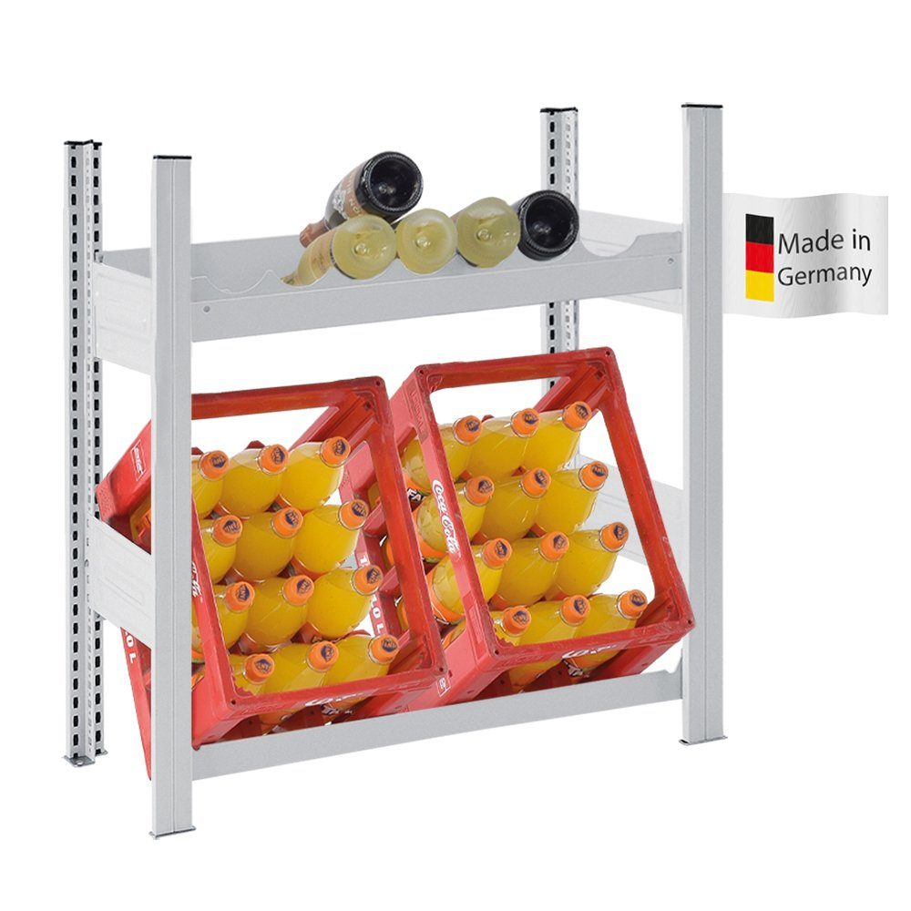 PROREGAL® Weinregal Flaschen- & Getränkekistenregal CHIEMSEE VINO Made in Germany