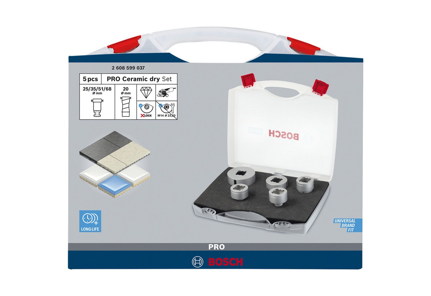 Thumbnail - Bosch Professional Bohrer- und Bitset Bosch Professional PRO Ceramic dry X-LOCK