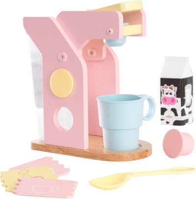 KidKraft® Kinder-Kaffeemaschine »Spielset Kaffee, Pastellfarben«, (10-tlg), mit Tasse und Zubehör