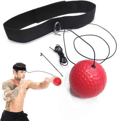 RefinedFlare Lernspielzeug Modifizierter Box-Reflexball, verstellbares Stirnband, Reaktionsball (1-St., Fitness-Reflextraining (mit Ersatz-Seileinfädler), Bungee-Seil für Boxtraining, Mixed Martial Arts