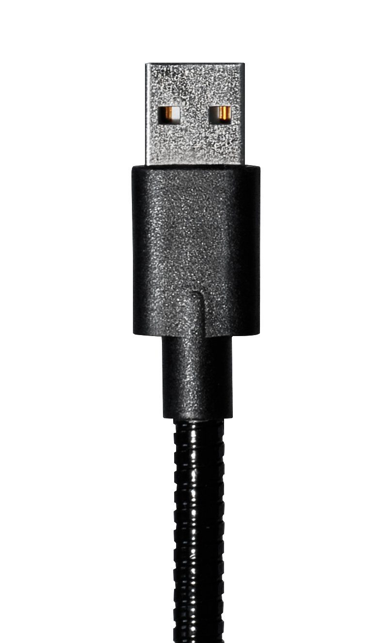 Maxtrack Smartphone-Kabel, USB, USB-A auf 8 pol. Stecker (50 cm), Flexible Handhalterung für iPhones mit Ladefunktion