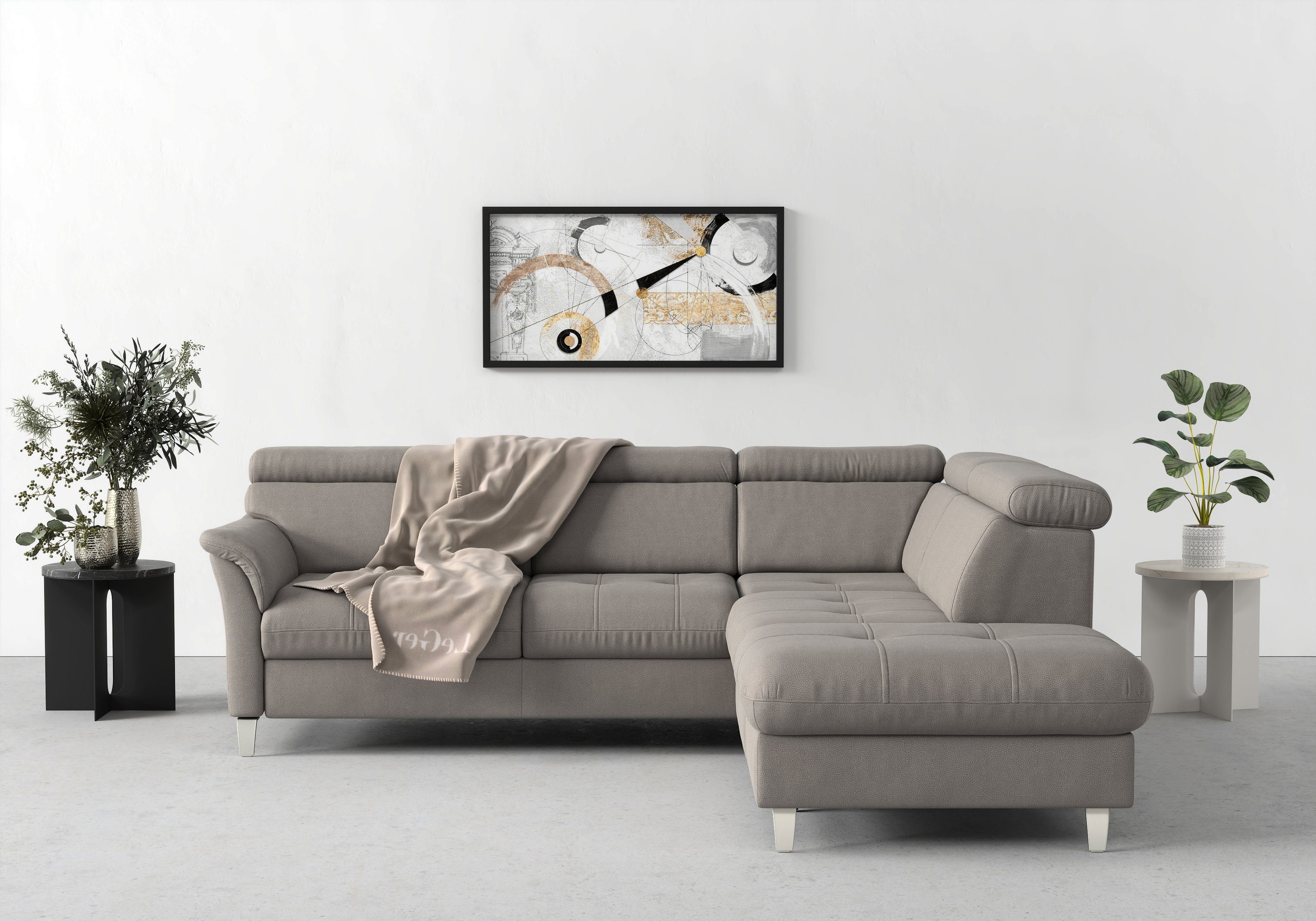 sit&more Ecksofa Marano L-Form, inklusive Kopfteilverstellung, günstig online kaufen