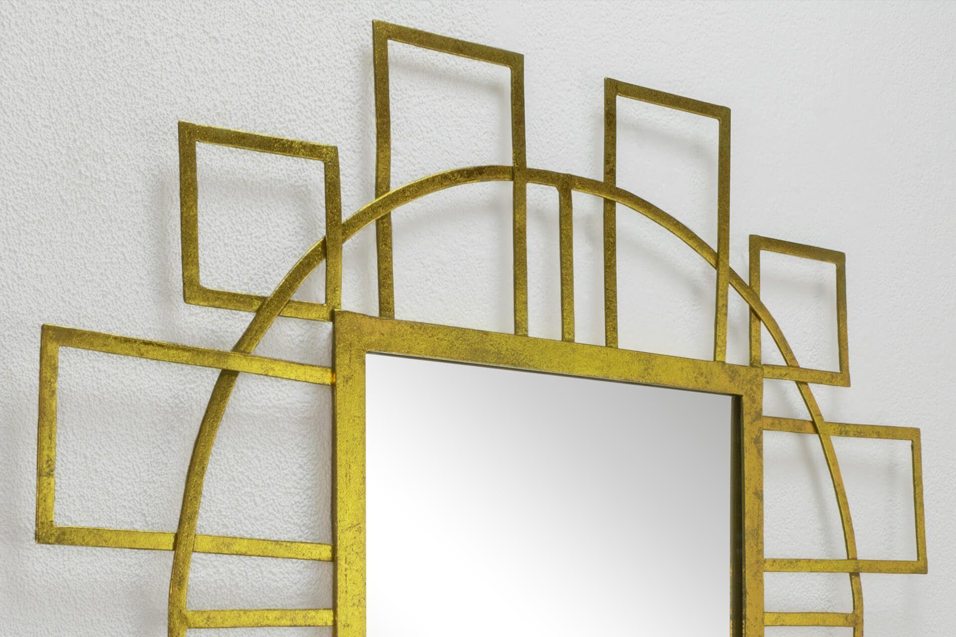 cm, Wandspiegel 89x89x2.5 Forward aus Fast KUNSTLOFT Deko-Spiegel handgefertigter Metall
