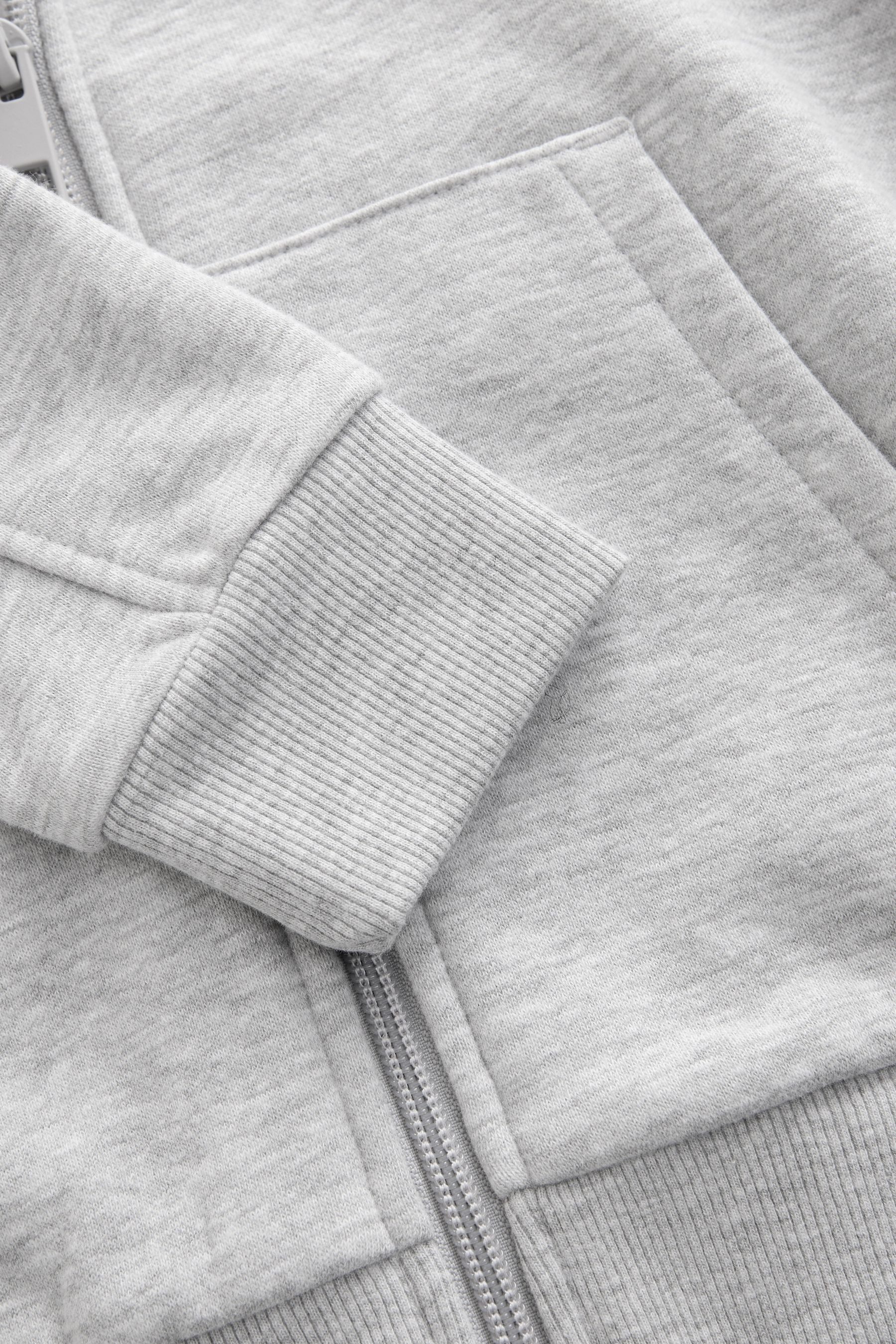 Next Hoodie Basic-Kapuzenjacke mit Reißverschluss (1-tlg) – Bild 4 von 4