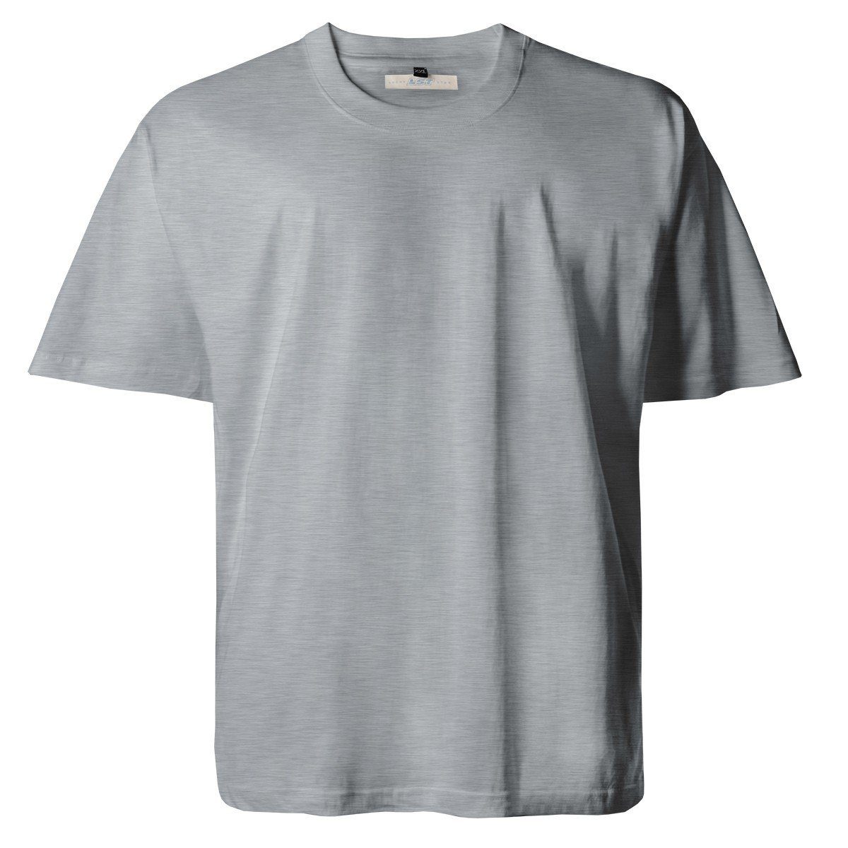 Lucky Star Rundhalsshirt Übergrößen hellgrau melanges T-Shirt Lucky Star | T-Shirts