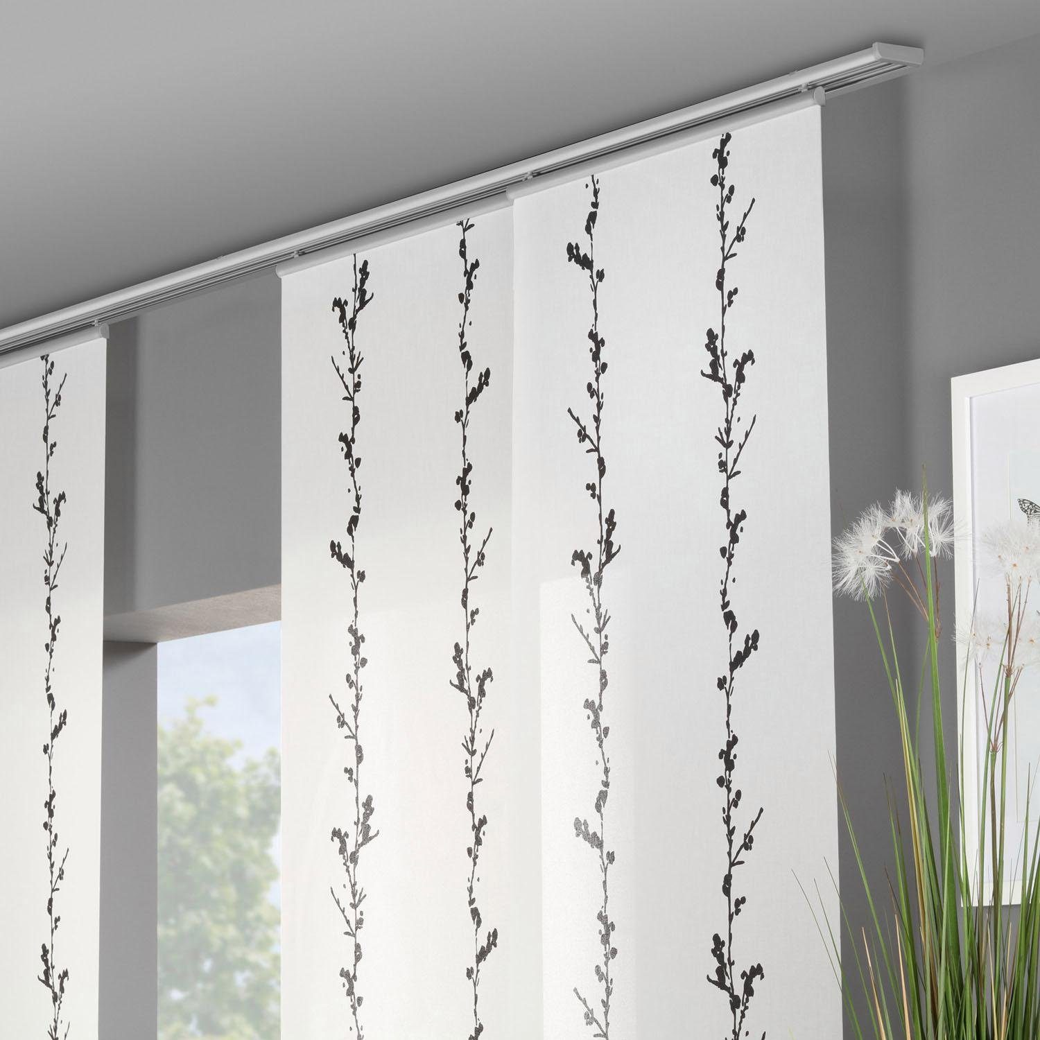 Good Life Schiebegardine Alexa (1 St), Paneelwagen, halbtransparent, HxB: 245x60, mit Aufhängung in silberfarben