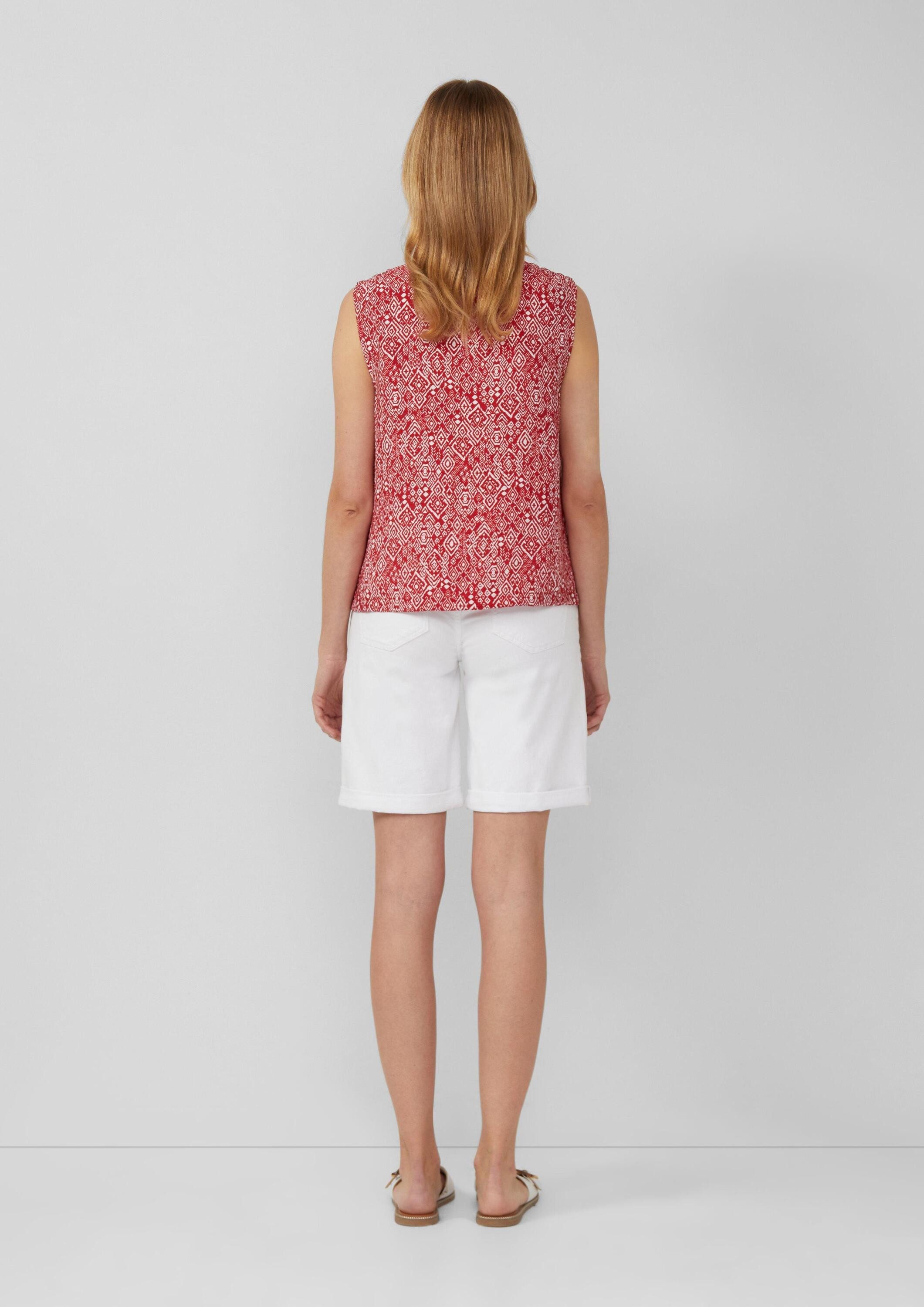 s.Oliver Blusentop Bluse Blusentop aus Viskosemix mit Raffung