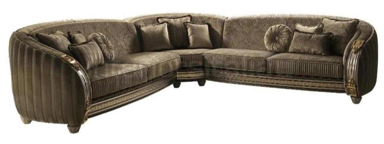 arredoclassic, Wohnlandschaft Europe Couch Garnitur in Made Ecksofa Ledersofa L-Form Sofa JVmoebel