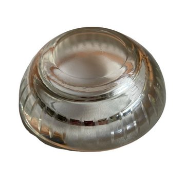 DekoTown Kerzenhalter Schwere Teelichthalter Kerzenglas Glas Geriffelt 7,5cm, 3 St.