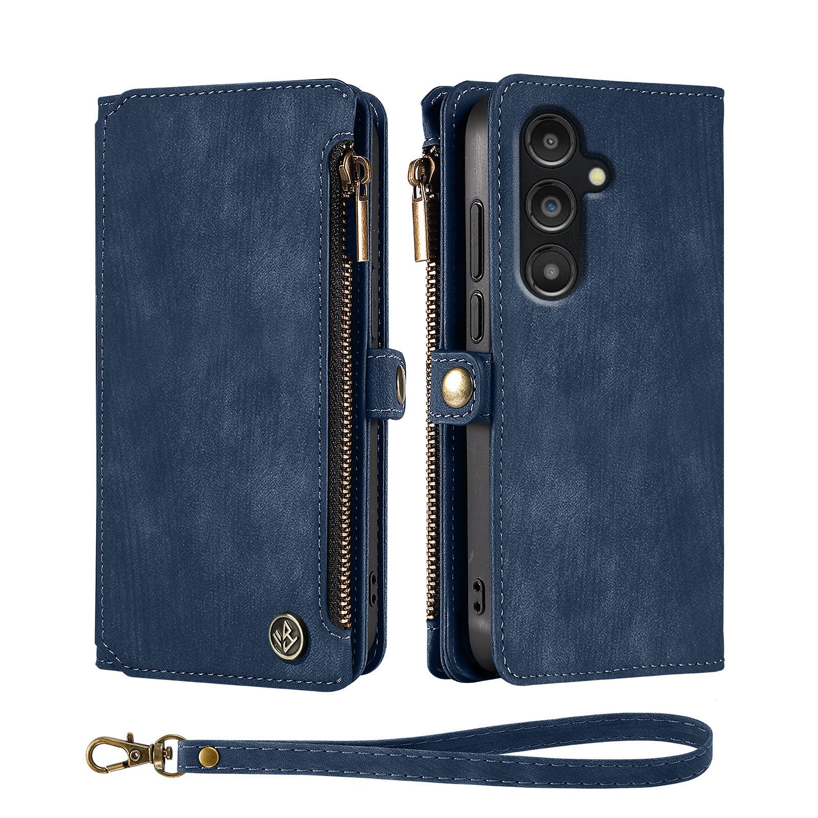 Tec-Expert Handyhülle Geldbörse Hülle mit RFID Schutz für Samsung Galaxy A17 / A17 5G 6.7 Zoll, 6.7", Klapphülle Cover Case mit Kartenfach Geldfach Münzfach – Bild 3 von 5