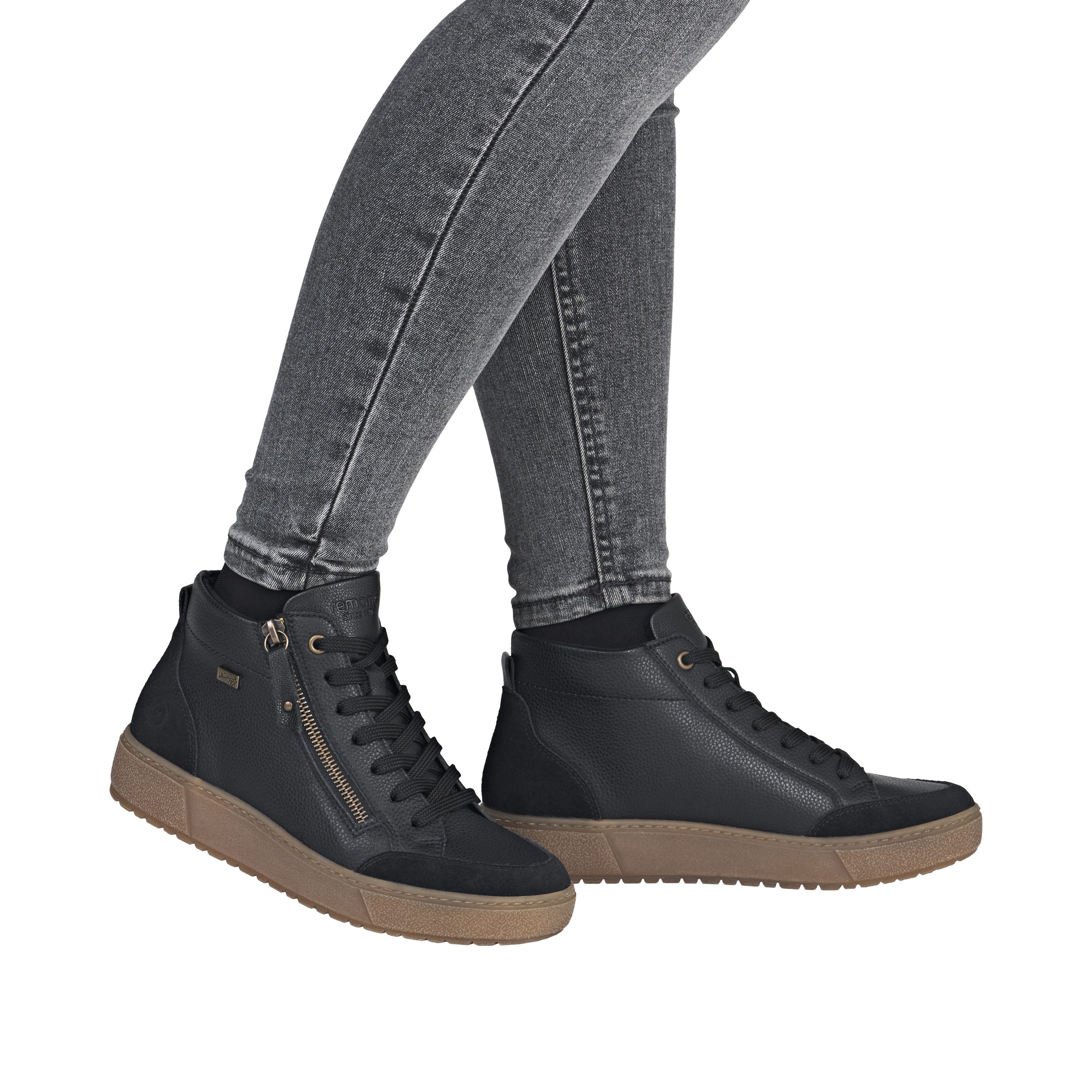 Remonte Plateausneaker Schnürboots, Stiefelette mit wasserabweisender TEX-Membran