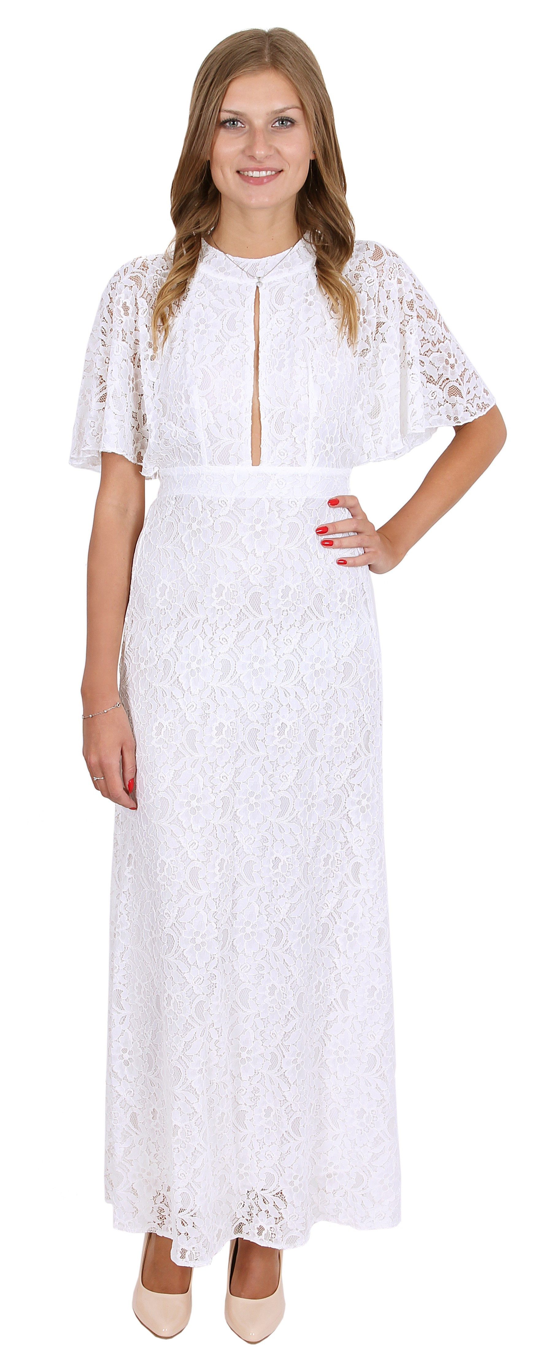 Sarcia.eu Spitzenkleid John Zack Elegantes, weißes günstig online kaufen