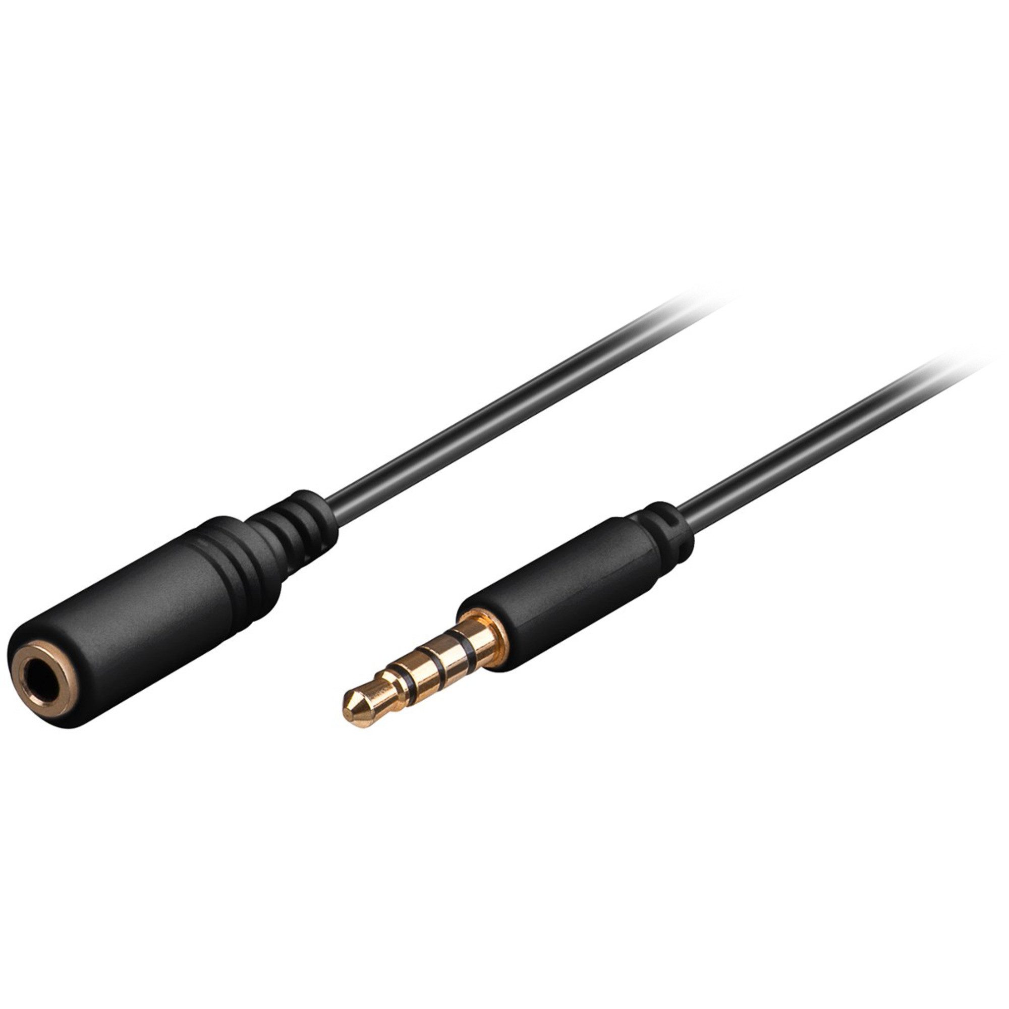 goobay Kopfhörer- und Audio Verlängerungskabel AUX Audio-Kabel