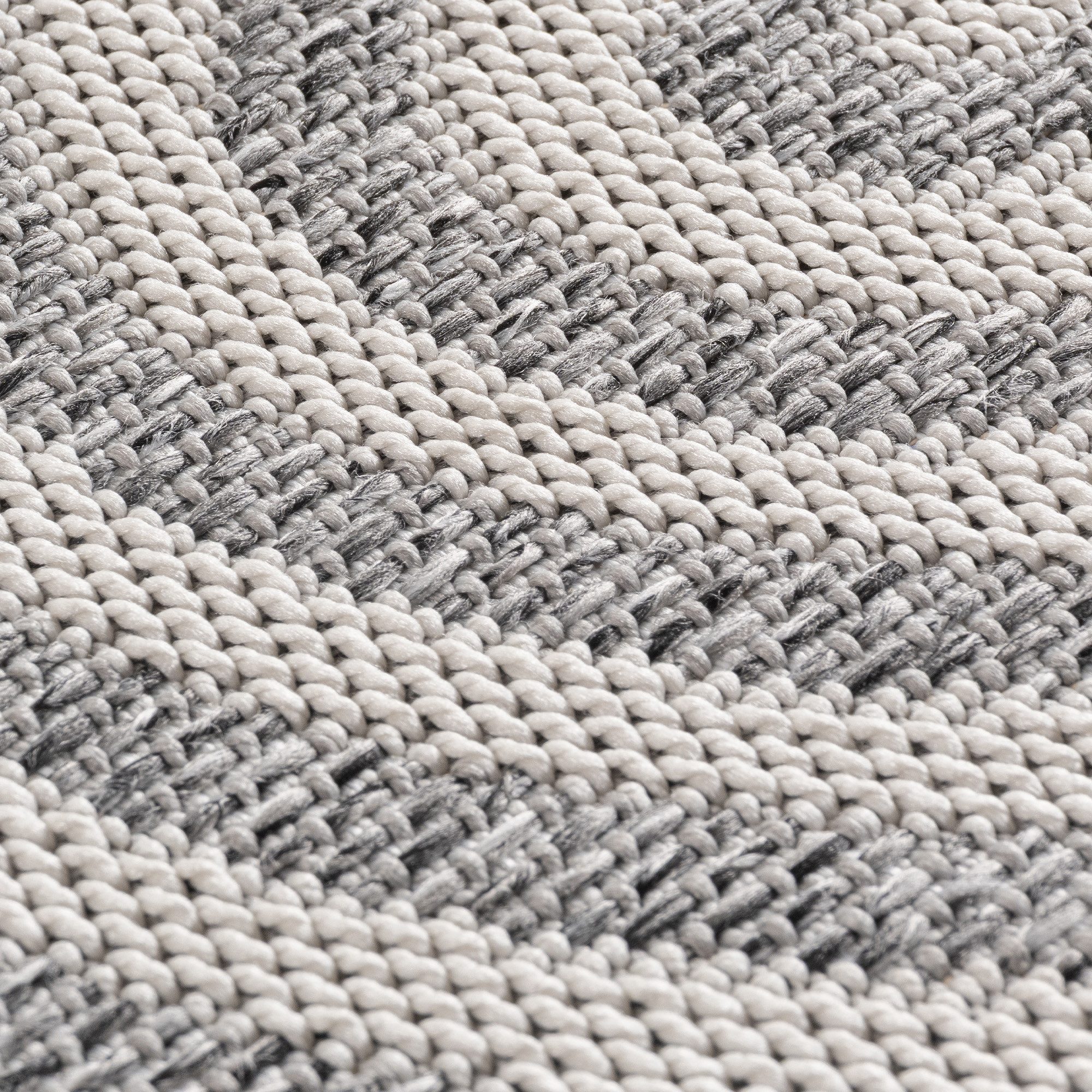 Carpettex Outdoorteppich Boho Flachgewebter Teppich, Rund, Höhe: 5 mm, Outdoor Teppich Wetterfest Modern Design Wohnzimmer Küchen Terrasse