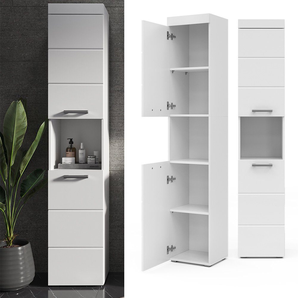 Vicco Hochschrank Luna, Weiß, 37 x günstig online kaufen