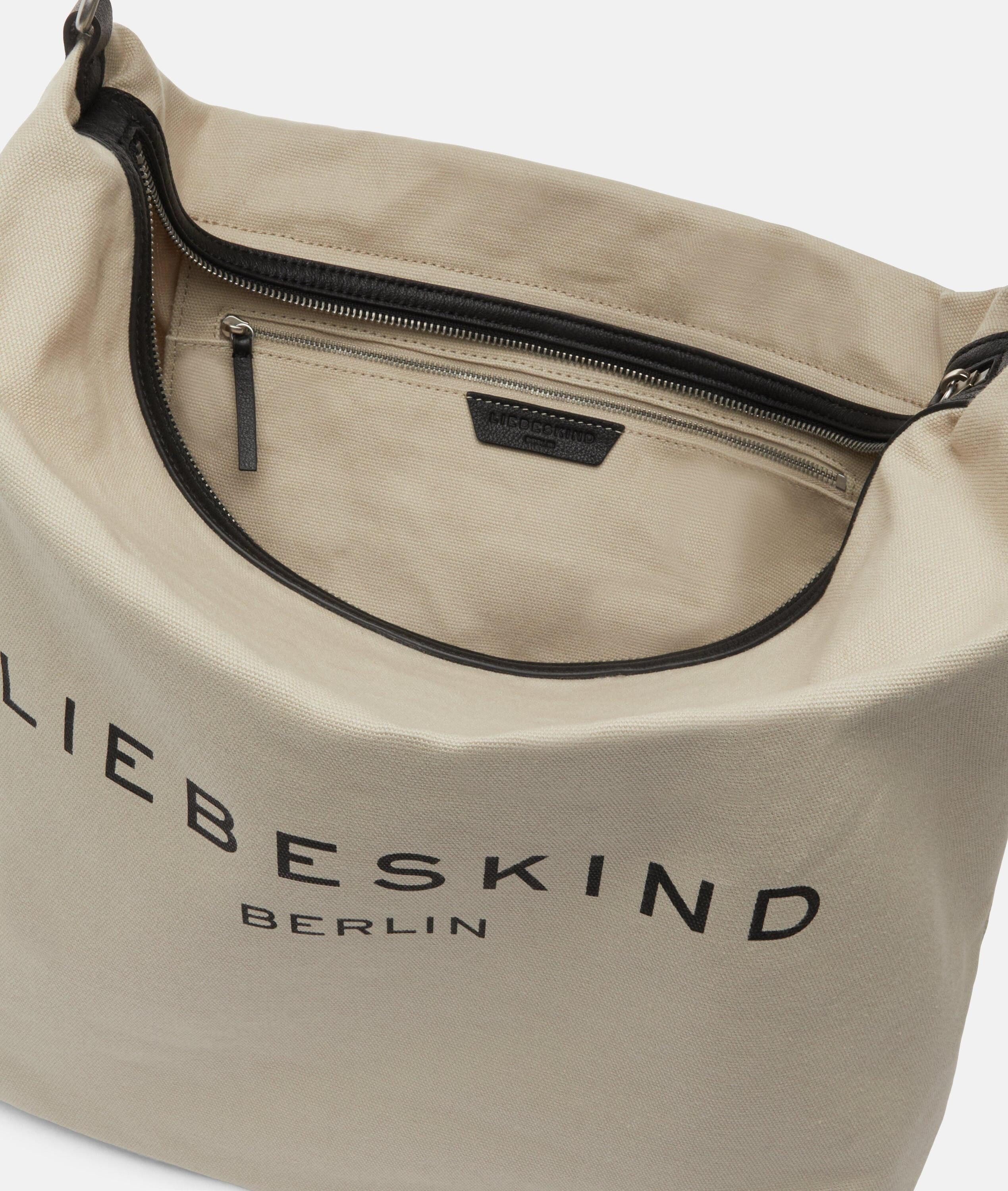 Liebeskind Berlin Schultertasche Hobo CLEA, Große Hobo-Bag aus Canvas