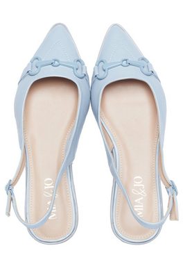 mia&jo Sling-ballerina Mit Kette Riemchensandale