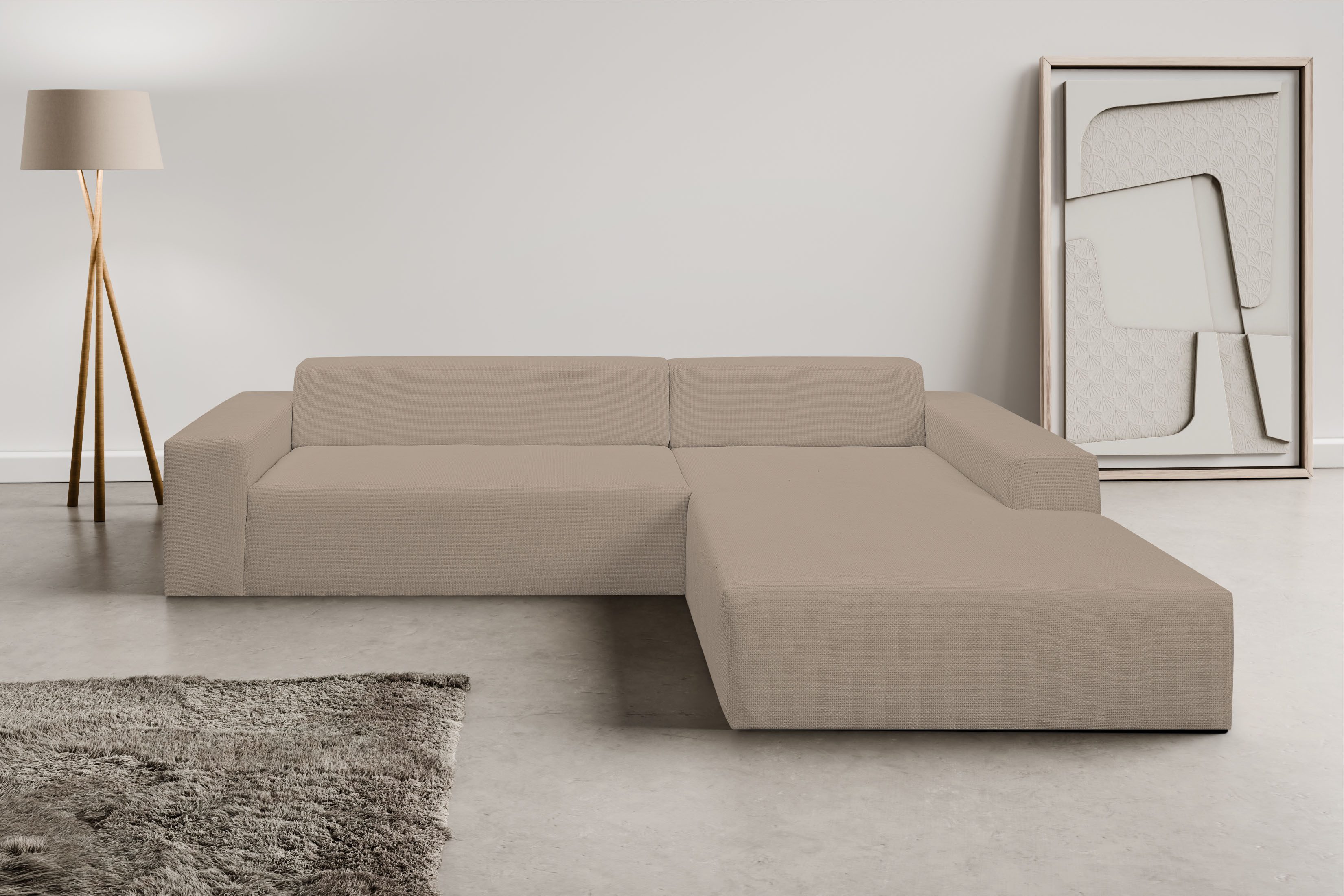 WERK2 Ecksofa Zeus-XL, Mega-Sofa mit großer Sitztiefe, Stellmaße 311cm x 21 günstig online kaufen