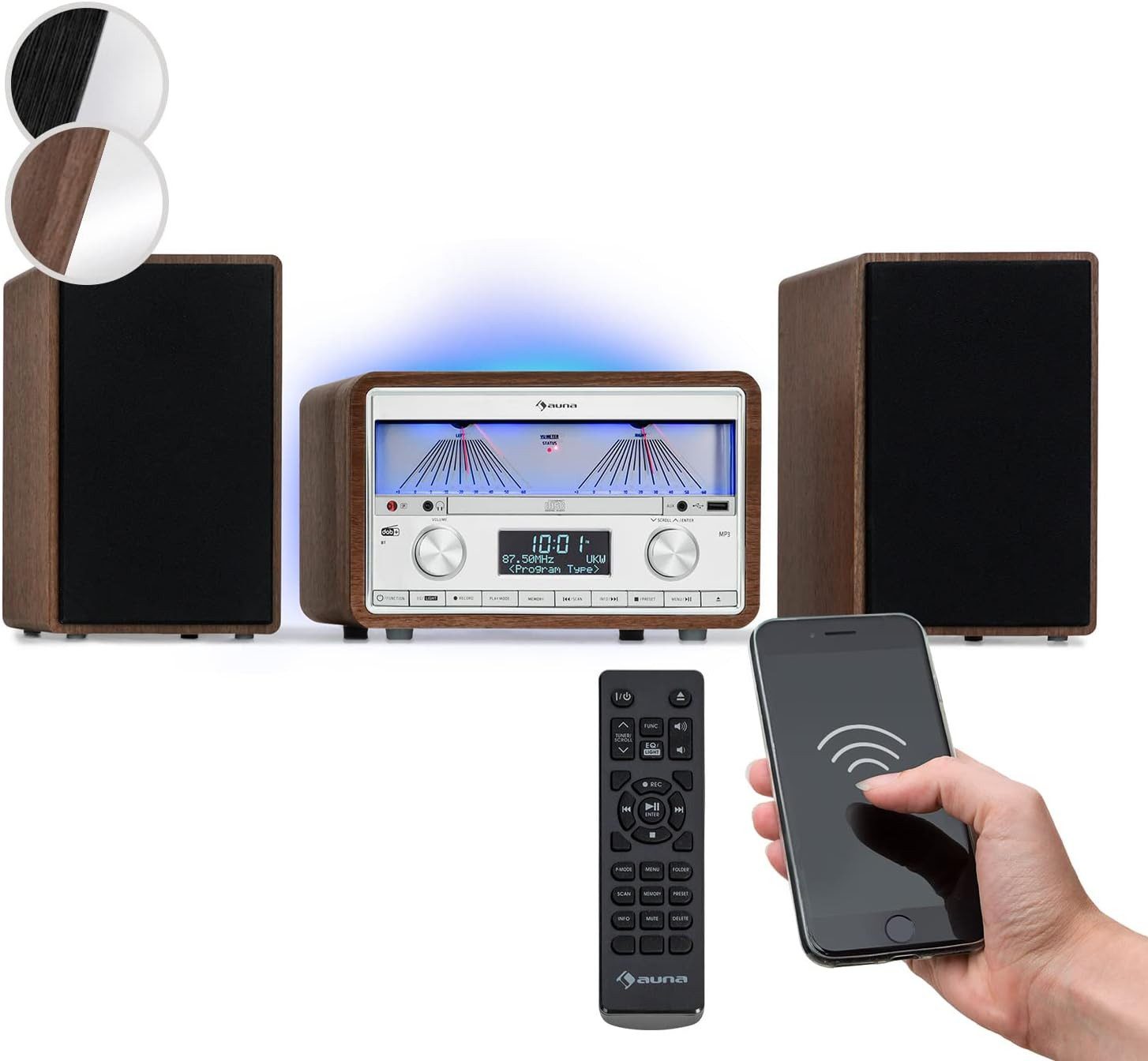 Auna DAB Radio CD-Player für Zuhause, FM/DAB/DAB+ Radio