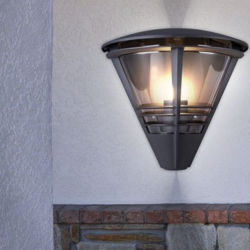 etc-shop Außen-Wandleuchte, Leuchtmittel inklusive, Warmweiß, Wandleuchte anthrazit Außenlampe Garten