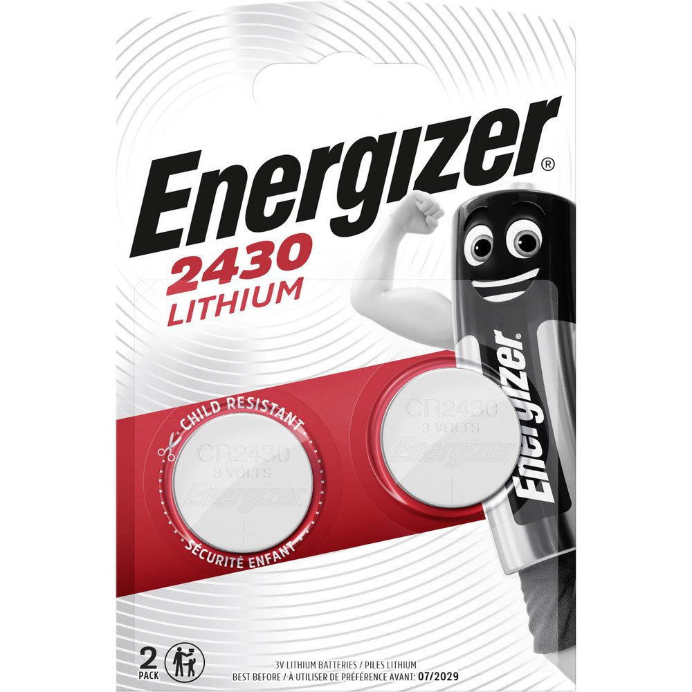 Energizer Energizer Knopfzelle CR2430 3 V 2 St. 290 mAh Lithium CR2430 Knopfzelle