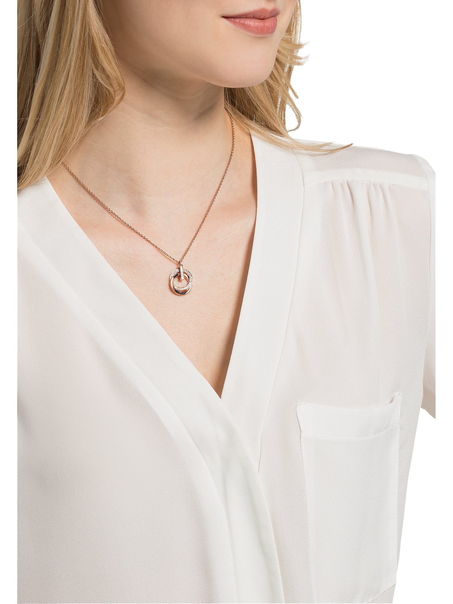 JETTE Silberkette JETTE Damen-Kette 925er Silber 30 Zirkonia, SWING