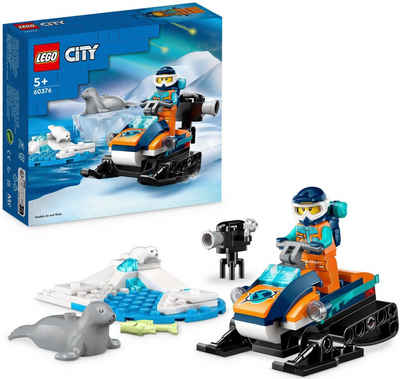 LEGO® Konstruktionsspielsteine Arktis-Schneemobil (60376), LEGO® City, (70 St), Made in Europe