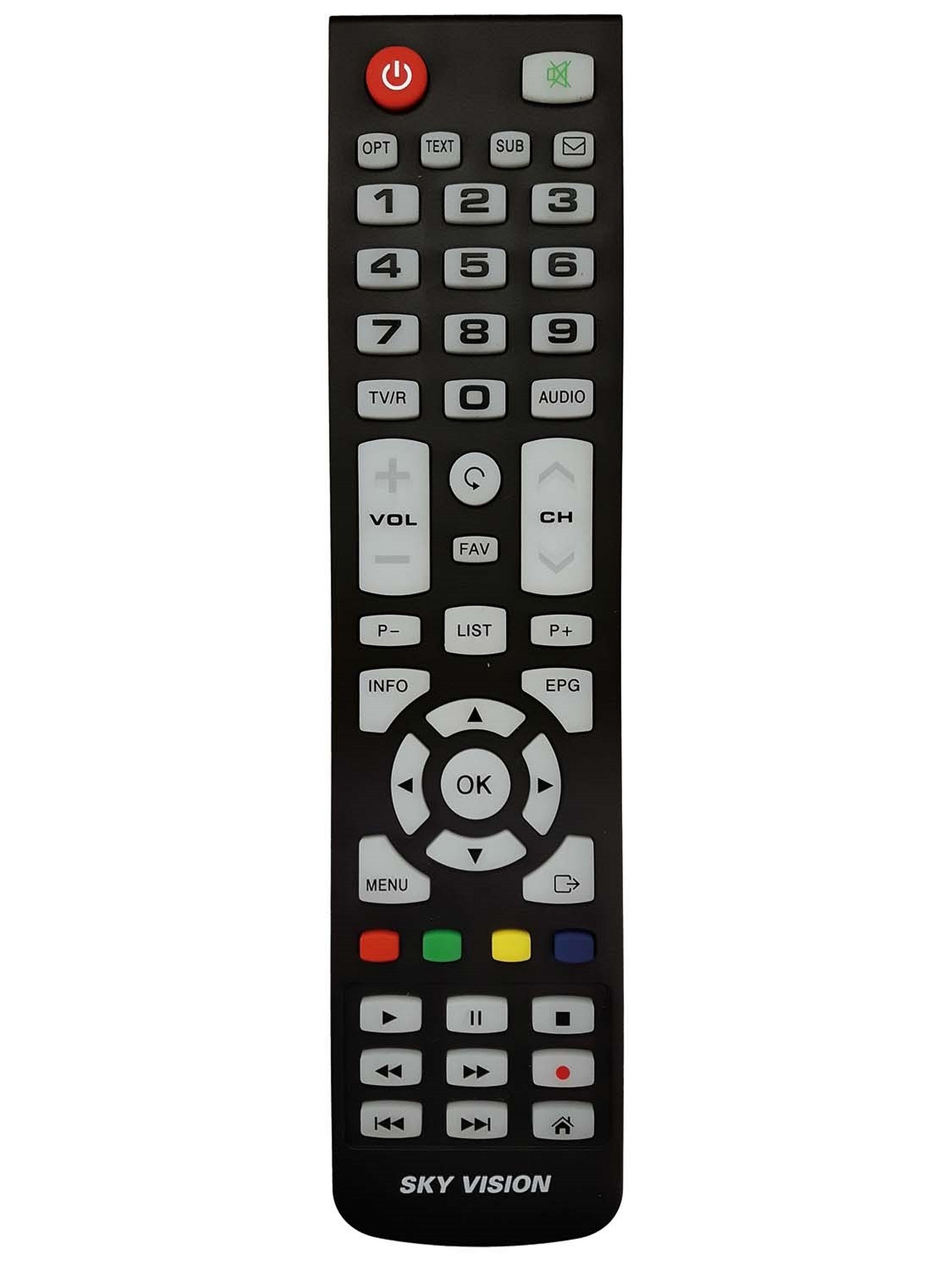 Sky Vision 150 T DVB-T2 HD Receiver (1080p Full HD, USB, HDMI, SCART, Coaxial)