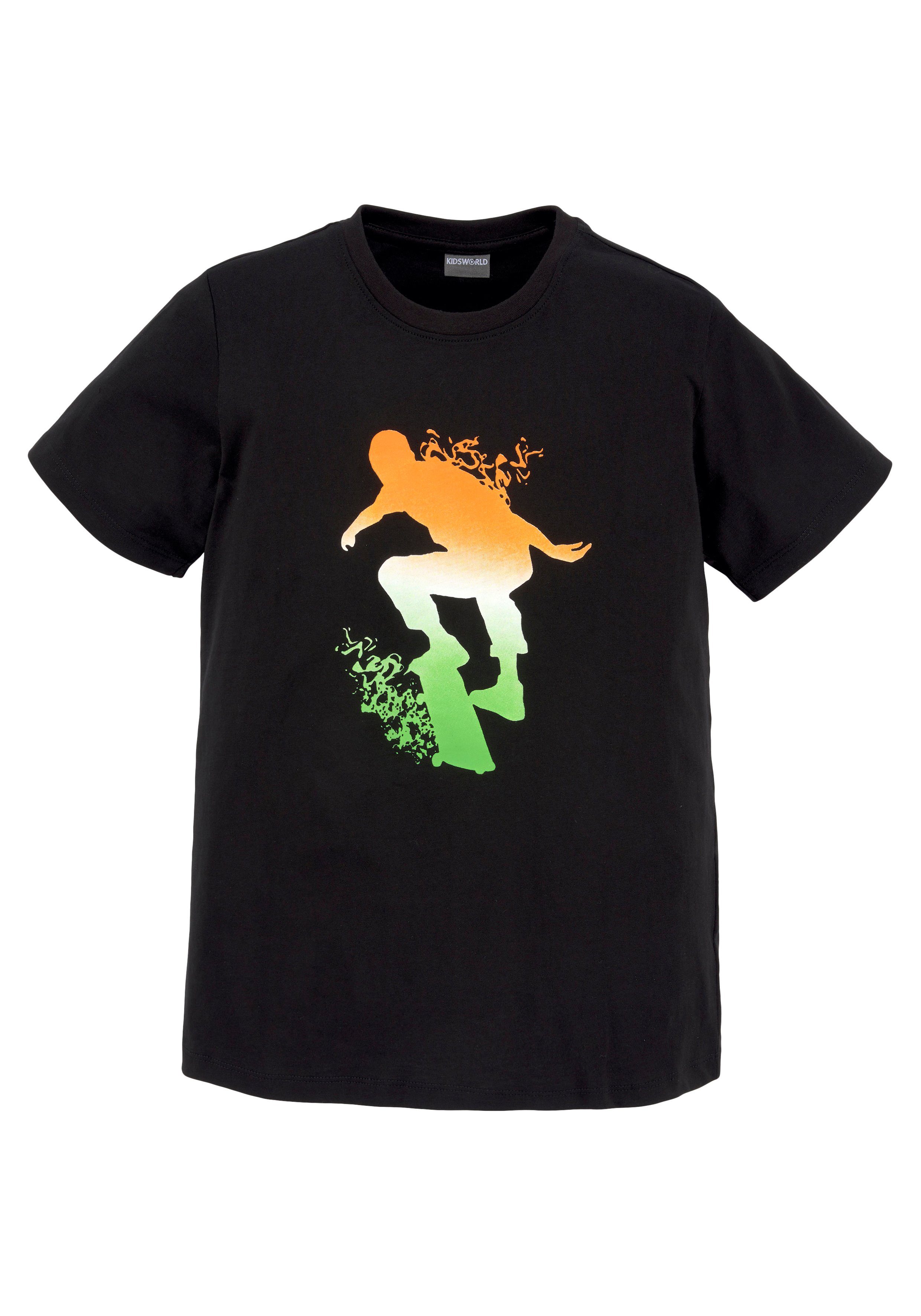 Druck Skating T-Shirt KIDSWORLD