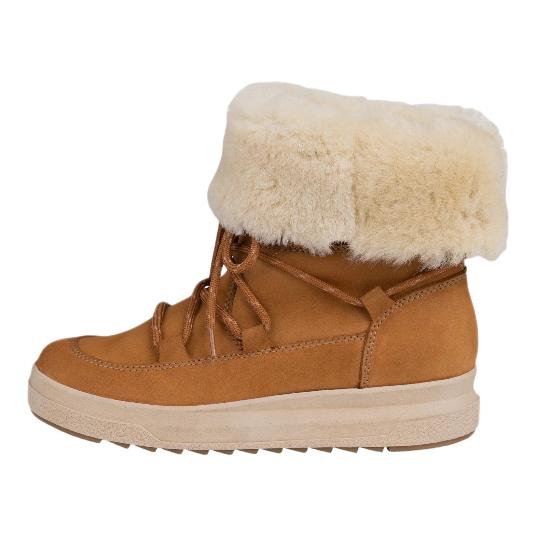 Pomar Lappi GTX (Nubukleder, Lammfell) hellbraun Damen Winterstiefel