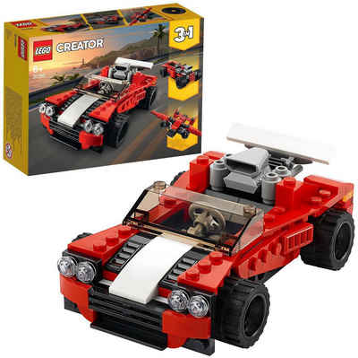 LEGO® Konstruktionsspielsteine »Sportwagen (31100), LEGO® Creator 3in1«, (134 St)