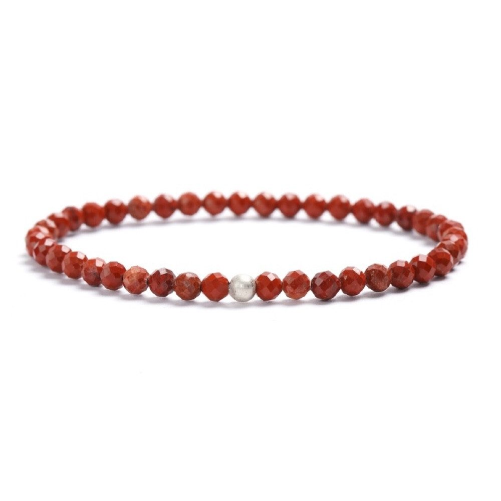Kim Johanson Armband Naturstein Perlenarmband (1-tlg), mit 925 Sterling Silberperle