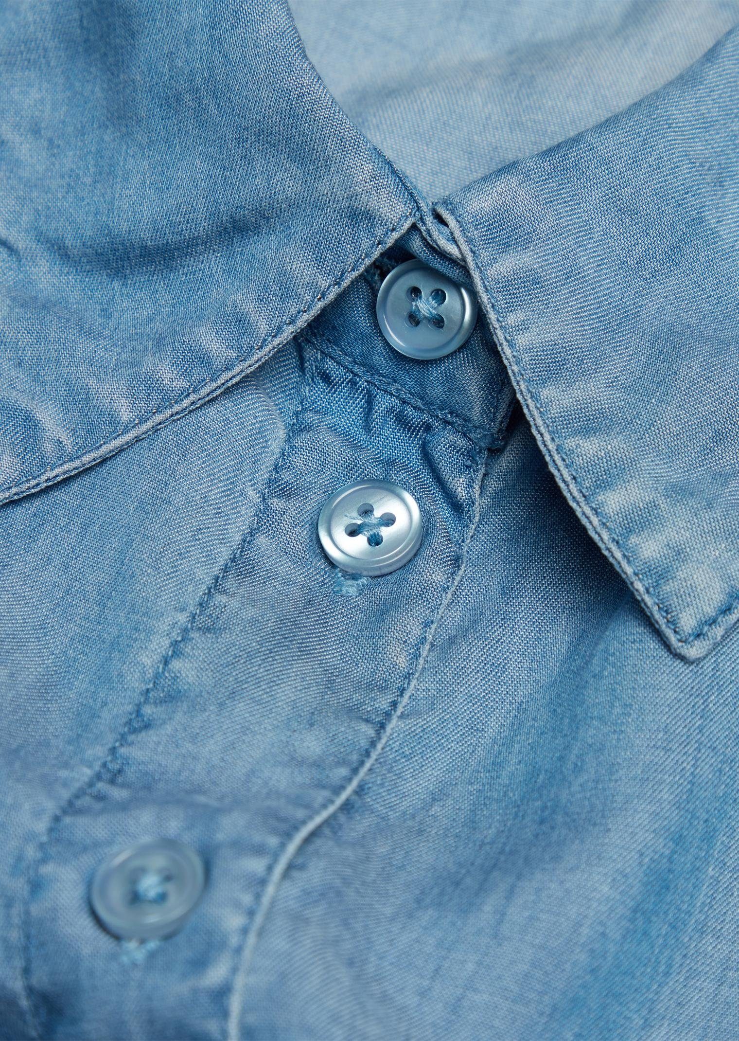 GOLDNER Kragen Trendiger Kragen in Denim-Optik, Unifarbenes Design mit klassischem Hemdkragen – Bild 4 von 4