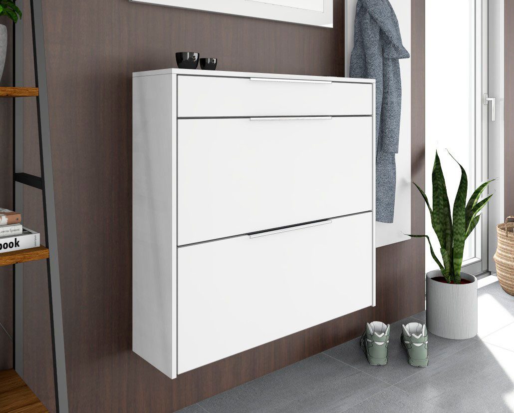 borchardt Möbel Schuhschrank Oliva Breite 89 cm, hängend, mit 2 Doppeltrommeln und 1 Schubkasten