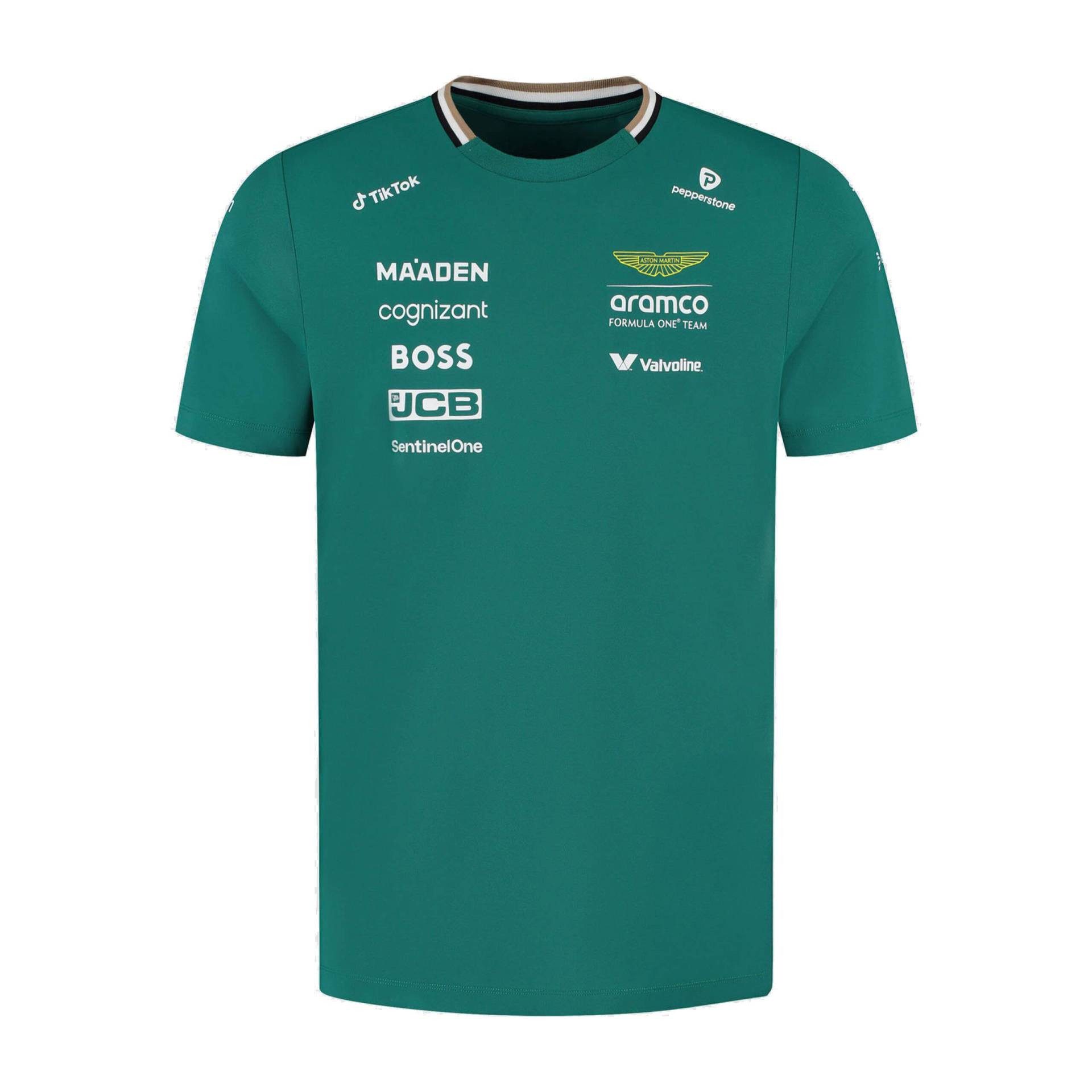 Aston Martin T-Shirt Aston Martin F1 Team T-Shirt 2025 mit Rückenaufdruck