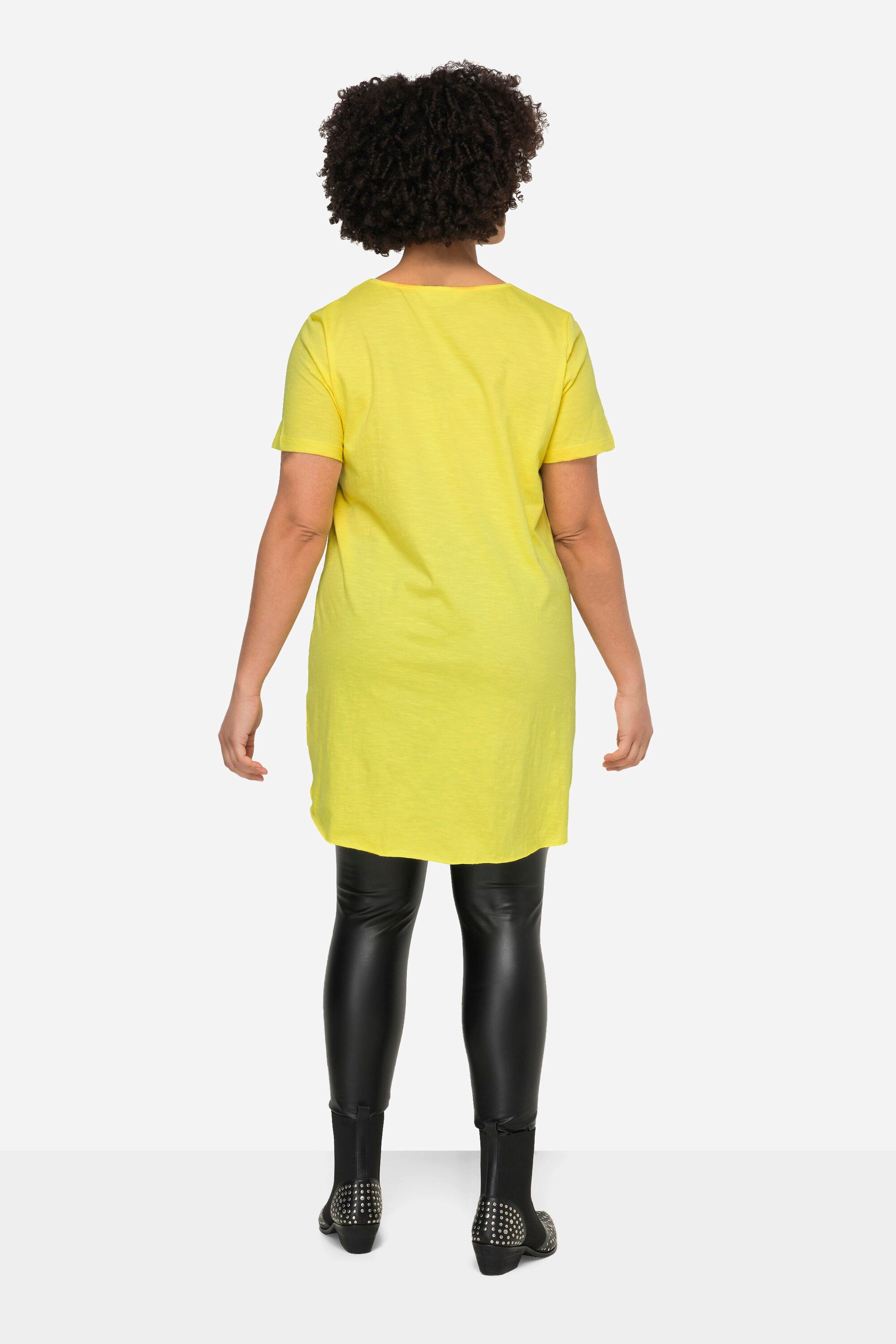 Angel of Style T-Shirt Longshirt Rundhals Halbarm gerundeter Saum