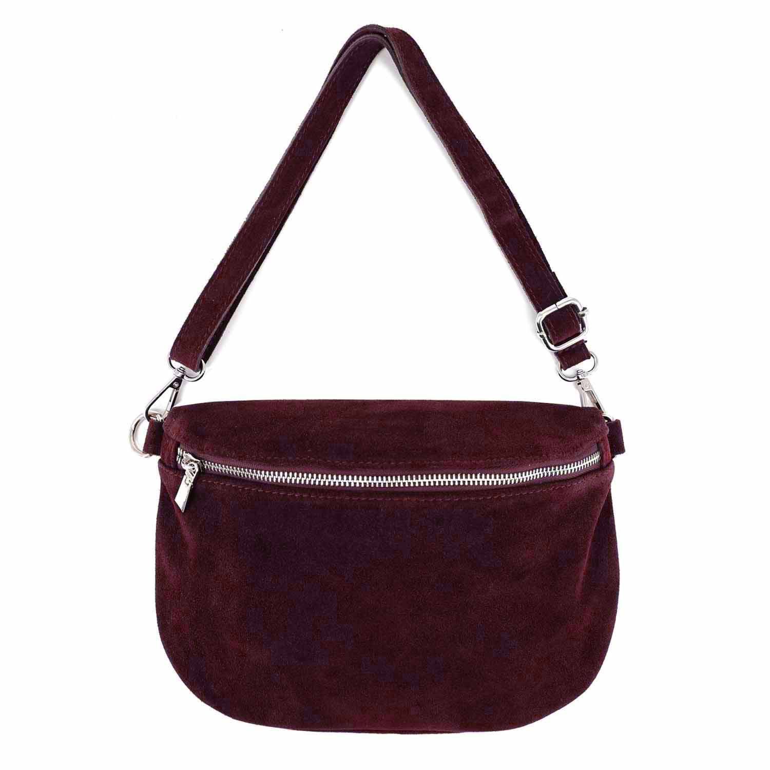 ITALYSHOP24 Bauchtasche Damen Wildleder Gürteltasche Brusttasche CrossBody günstig online kaufen