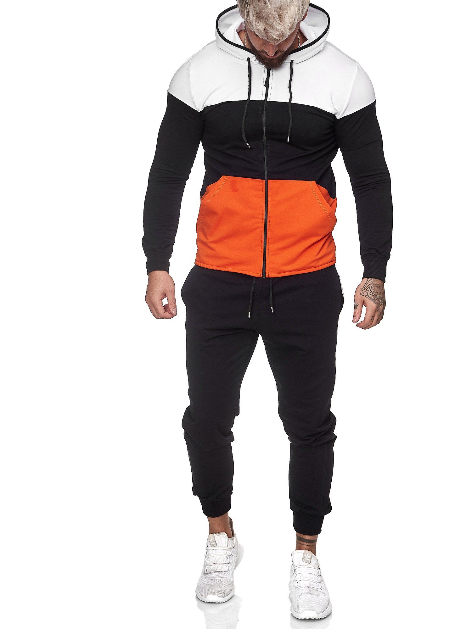 OneRedox Jogginganzug JG-1083 (Sportanzug Jogger Trainingsanzug), Fitness Freizeit Casual