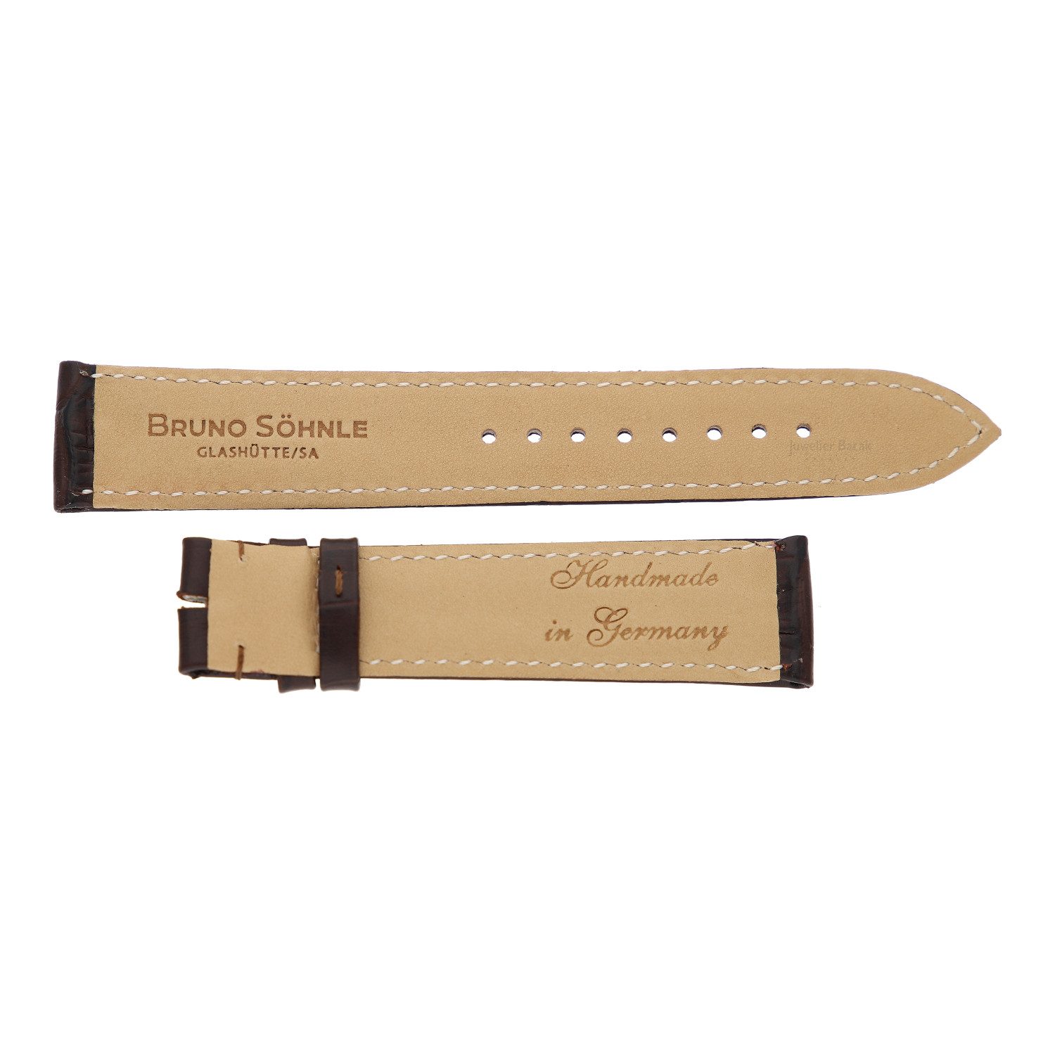 BRUNO SÖHNLE Uhrenarmband Bruno Söhnle Uhrenband aus Leder 61-50383-020 Braun