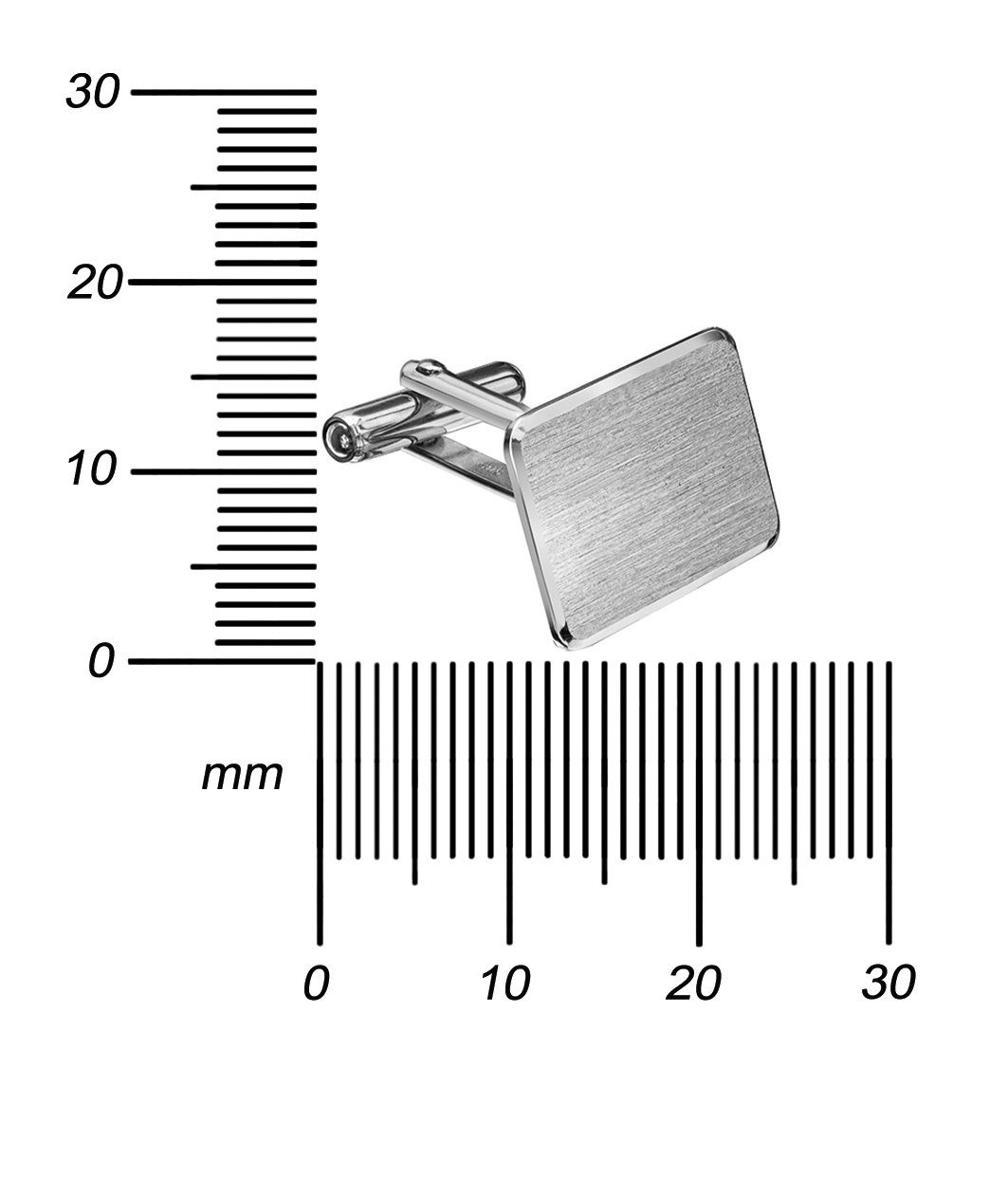 JEVELION Manschettenknöpfe Business 925 Silber - Made in Germany (Accessoire, für Herren), Stilvoll zum Geschäftstermin